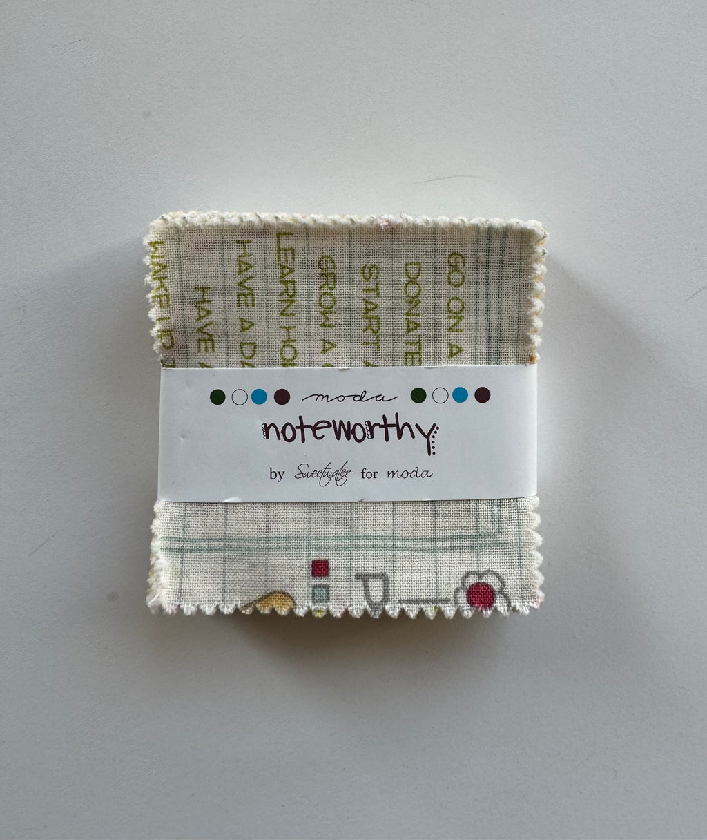 Noteworthy Mini Charm Pack - Sweetwater for Moda Fabrics (Rare, OOP)