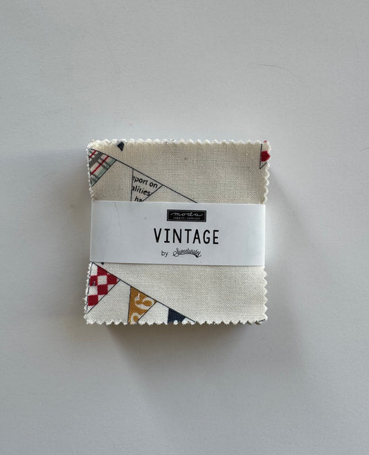 Moda Vintage Mini Charm Pack - 2.5” Squares by Sweetwater