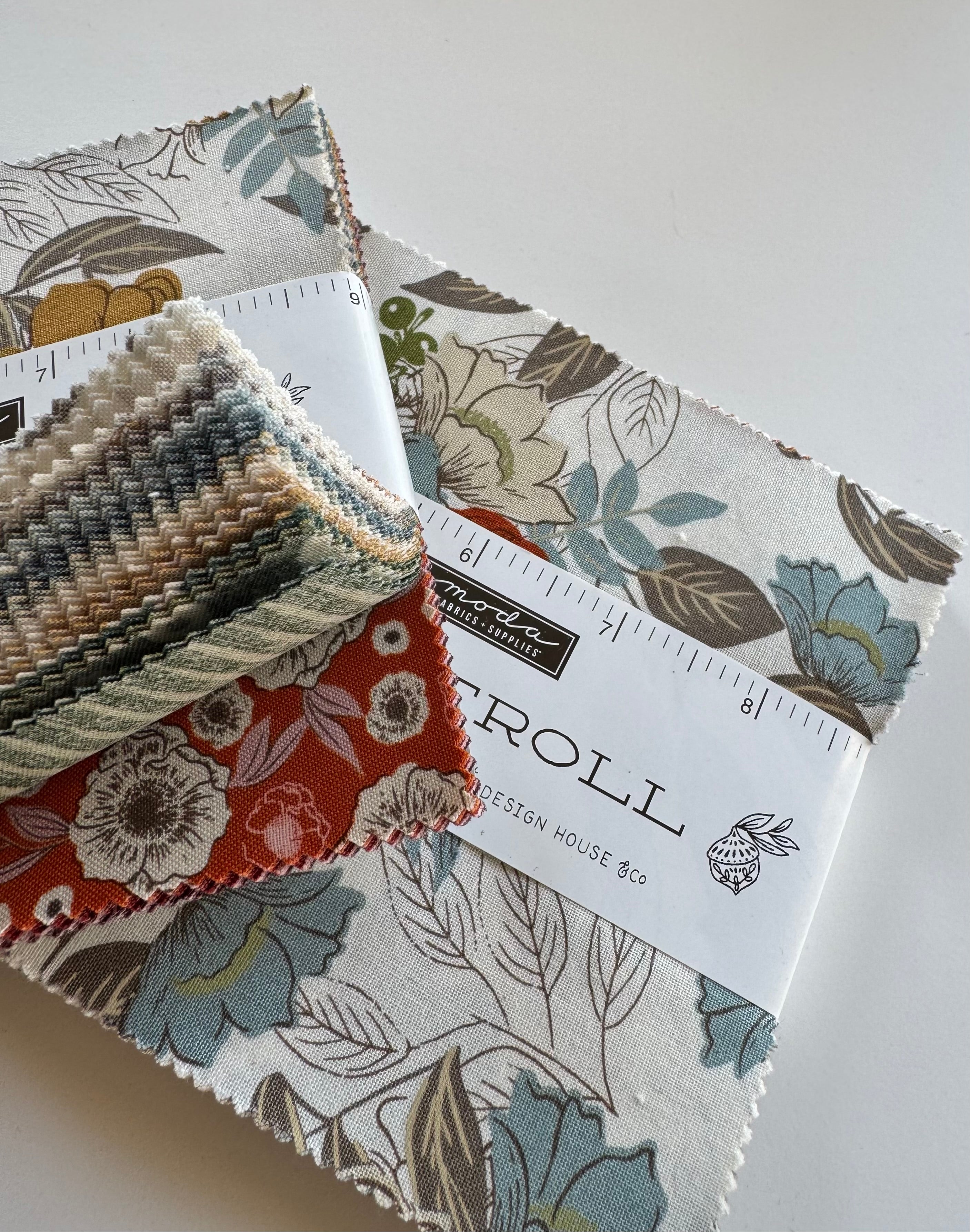 Moda Slow Stroll Charm Pack - Rare, OOP 5” Squares by Fancy That Design House