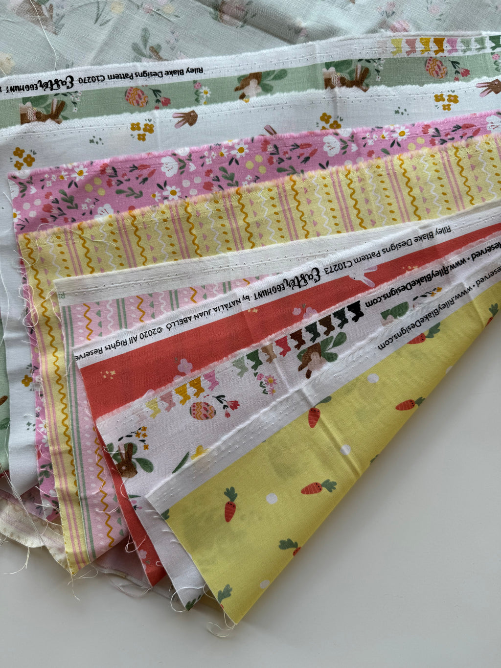 Easter Egg Hunt Scrap Pack - Riley Blake Spring Fabric Bundle