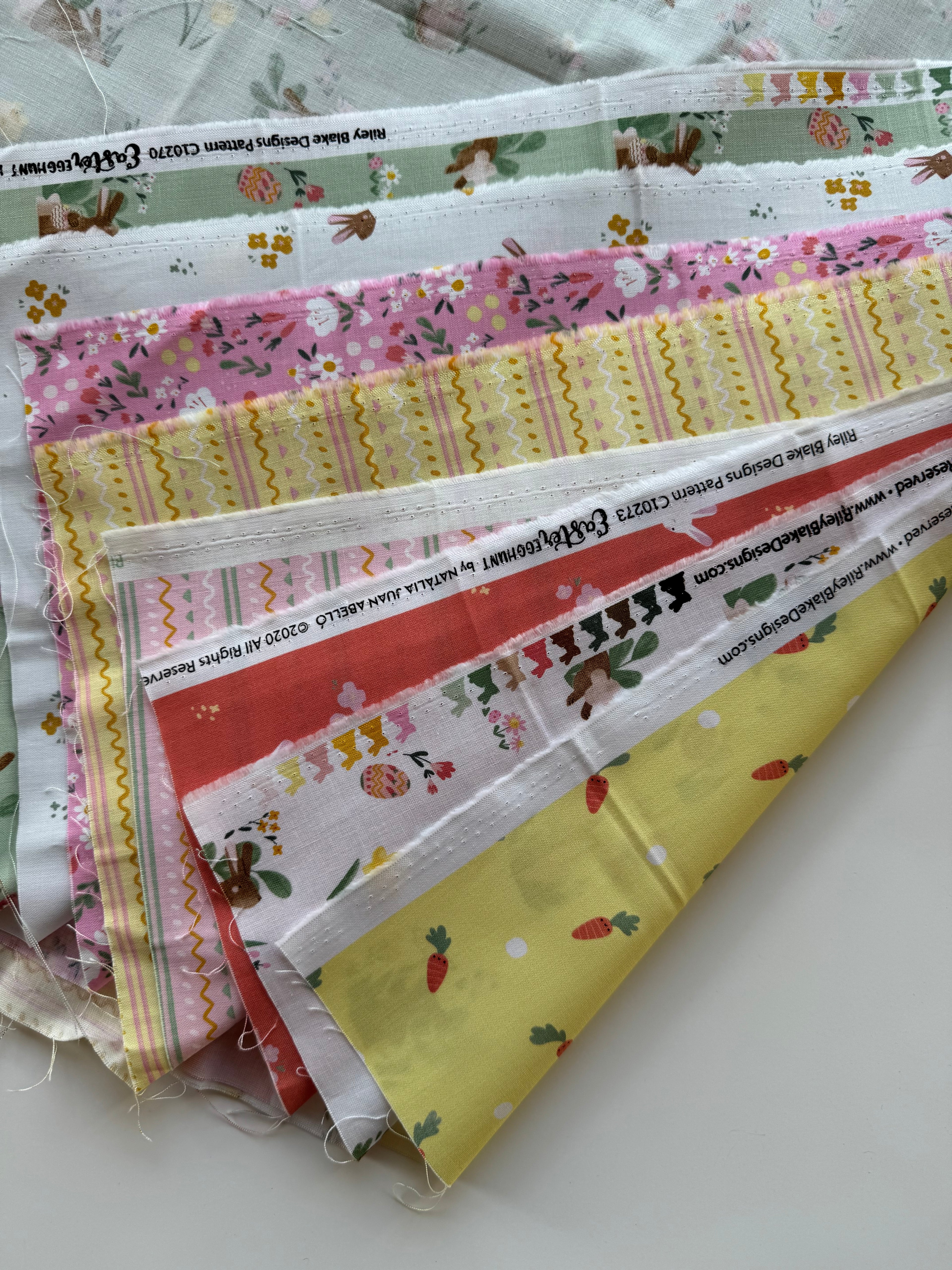 Easter Egg Hunt Scrap Pack - Riley Blake Spring Fabric Bundle