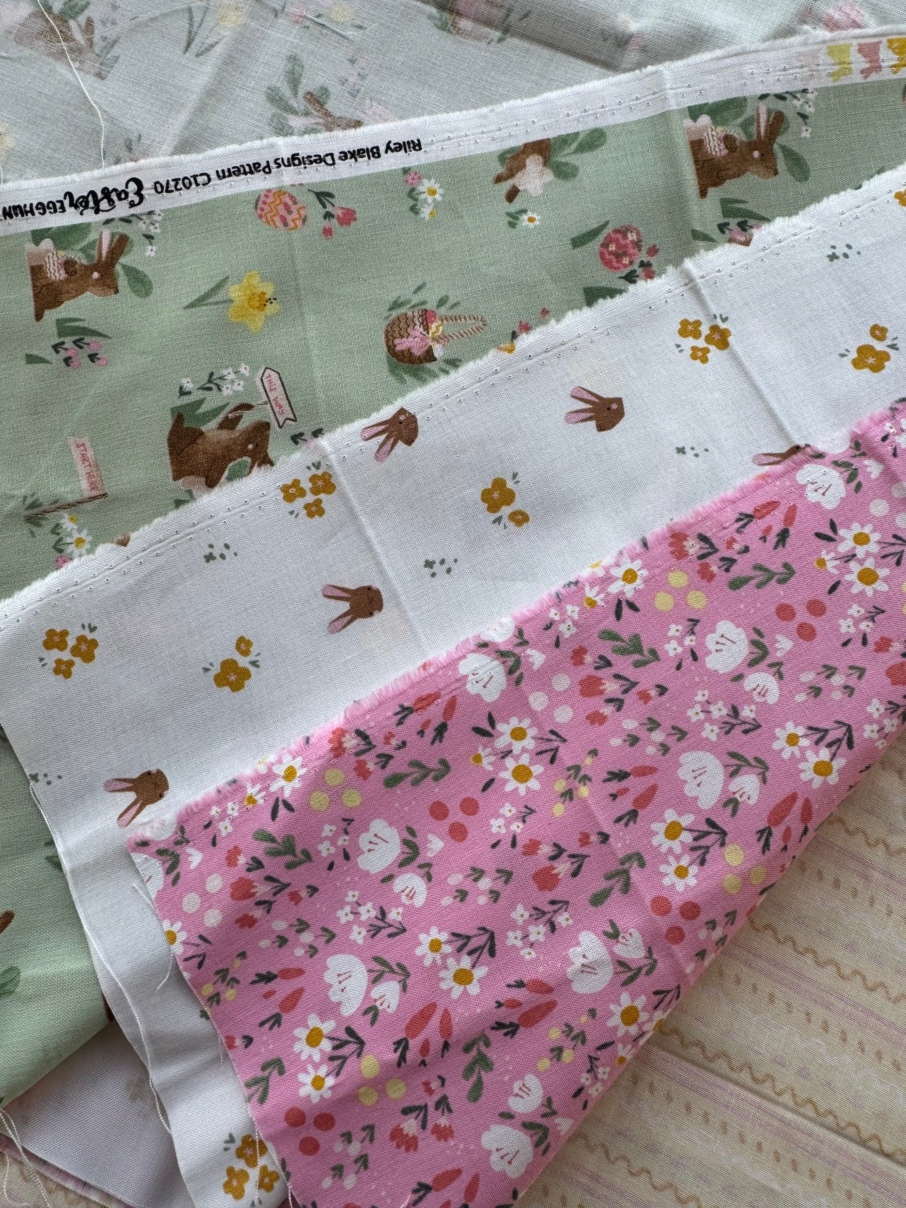 Easter Egg Hunt Scrap Pack - Riley Blake Spring Fabric Bundle