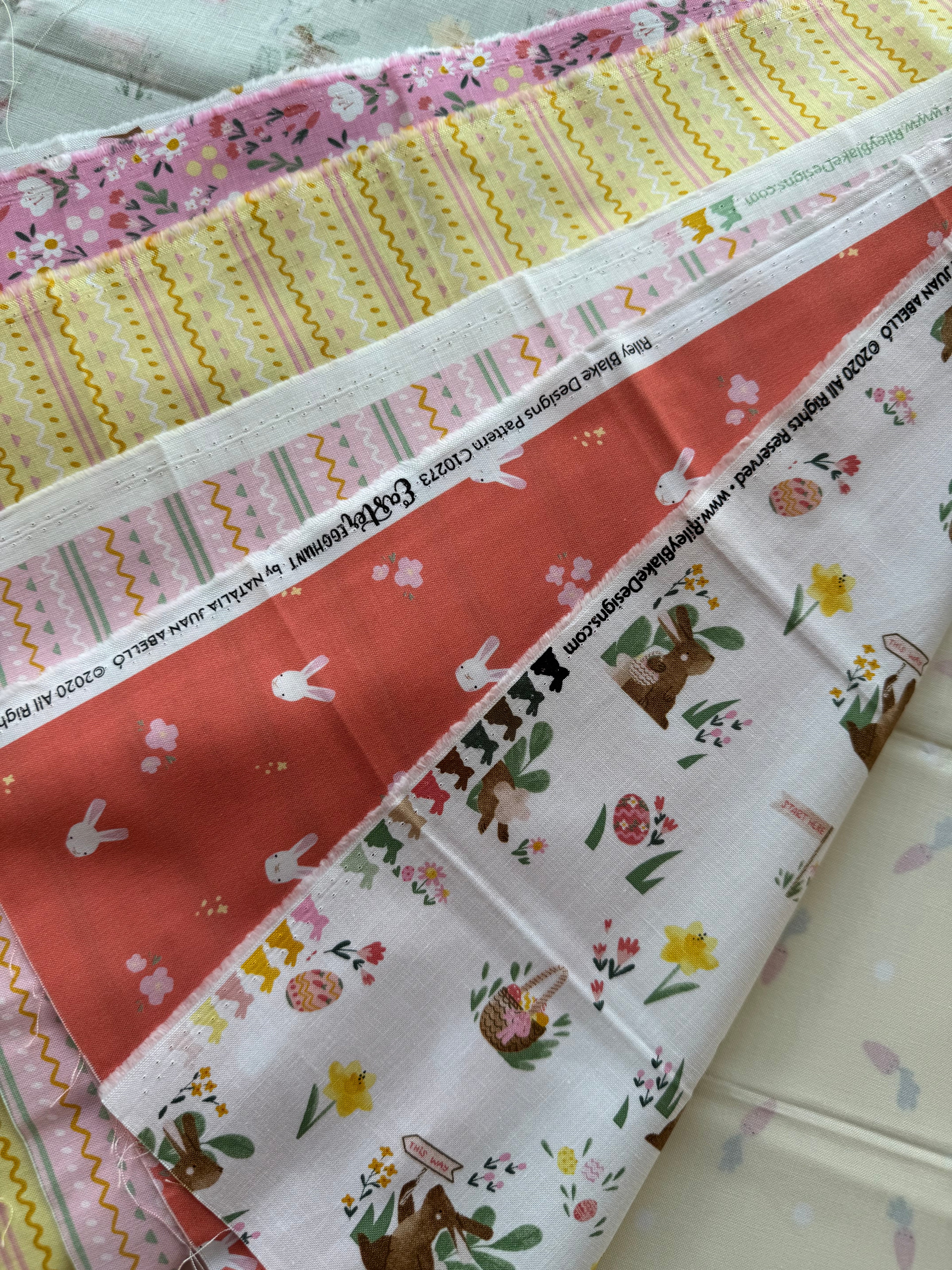 Easter Egg Hunt Scrap Pack - Riley Blake Spring Fabric Bundle