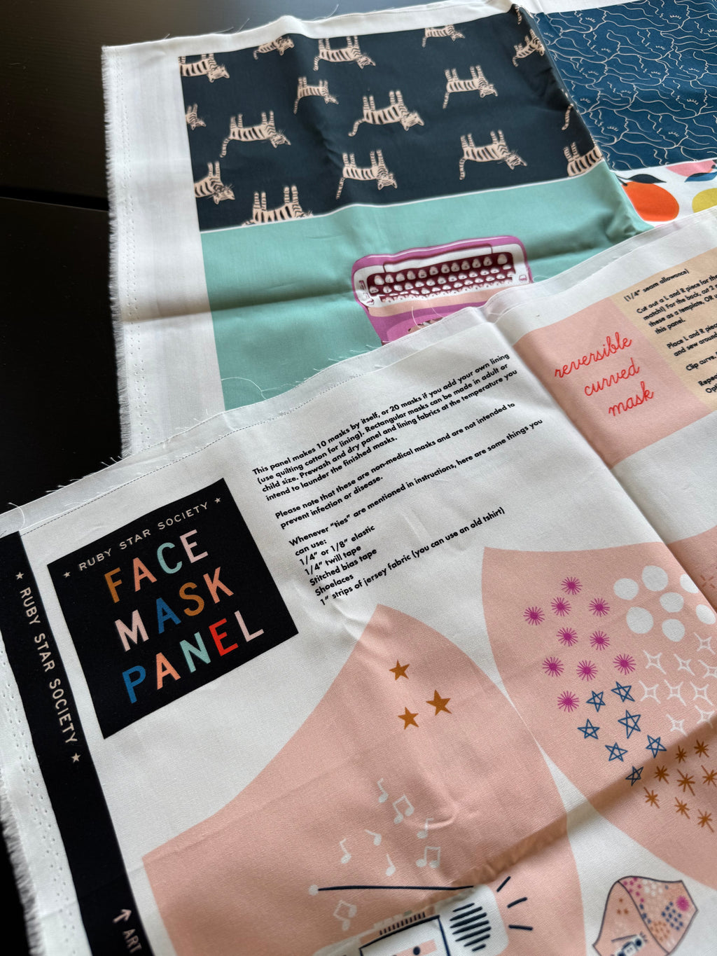 Ruby Star Society Face Mask Panel - Rare Destash Fabric