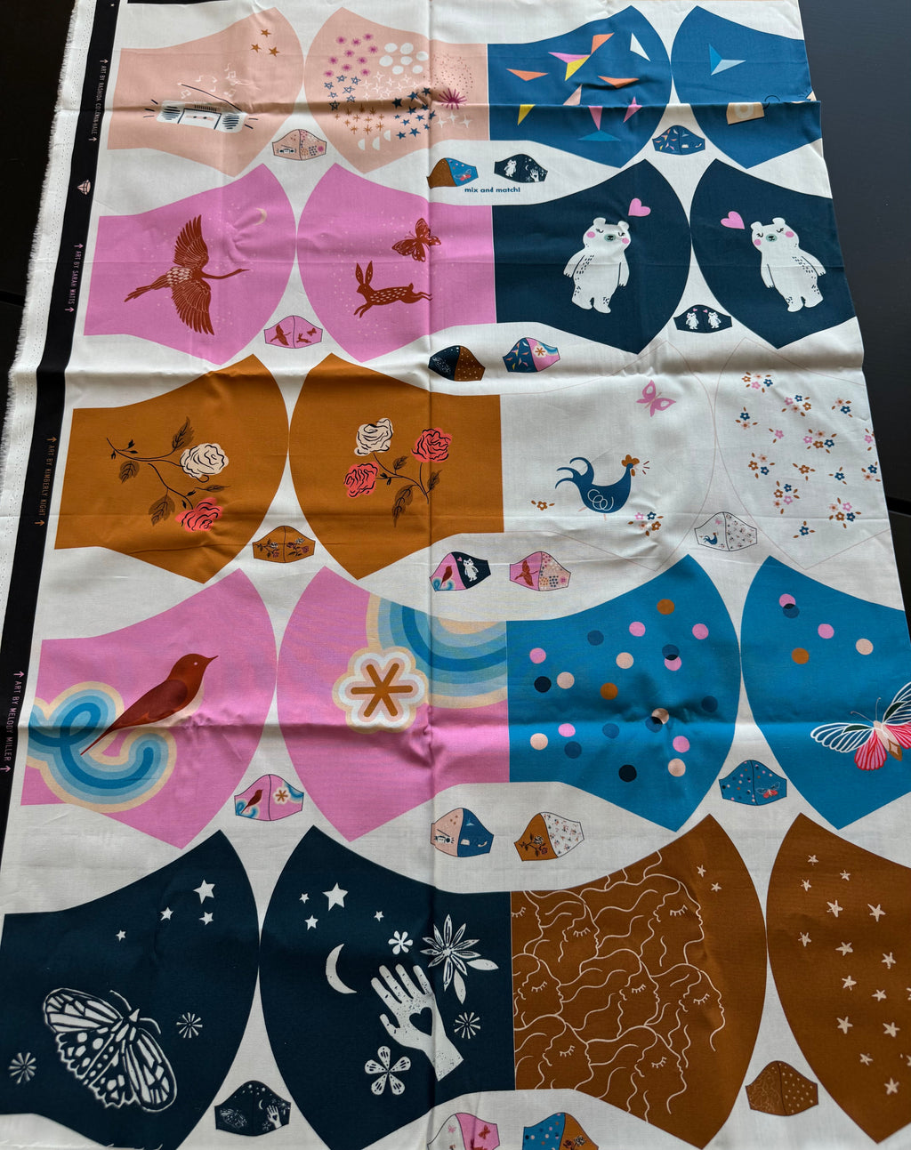 Ruby Star Society Face Mask Panel - Rare Destash Fabric