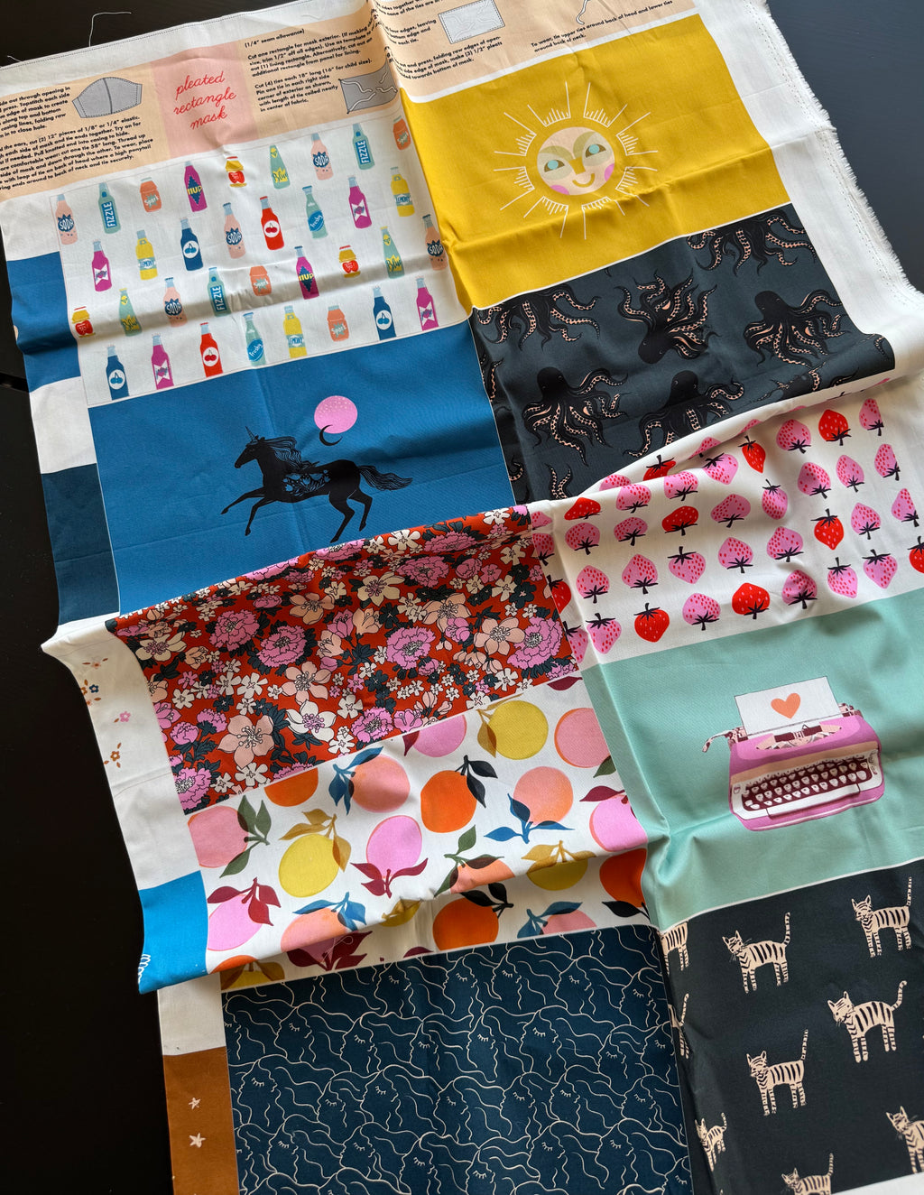 Ruby Star Society Face Mask Panel - Rare Destash Fabric