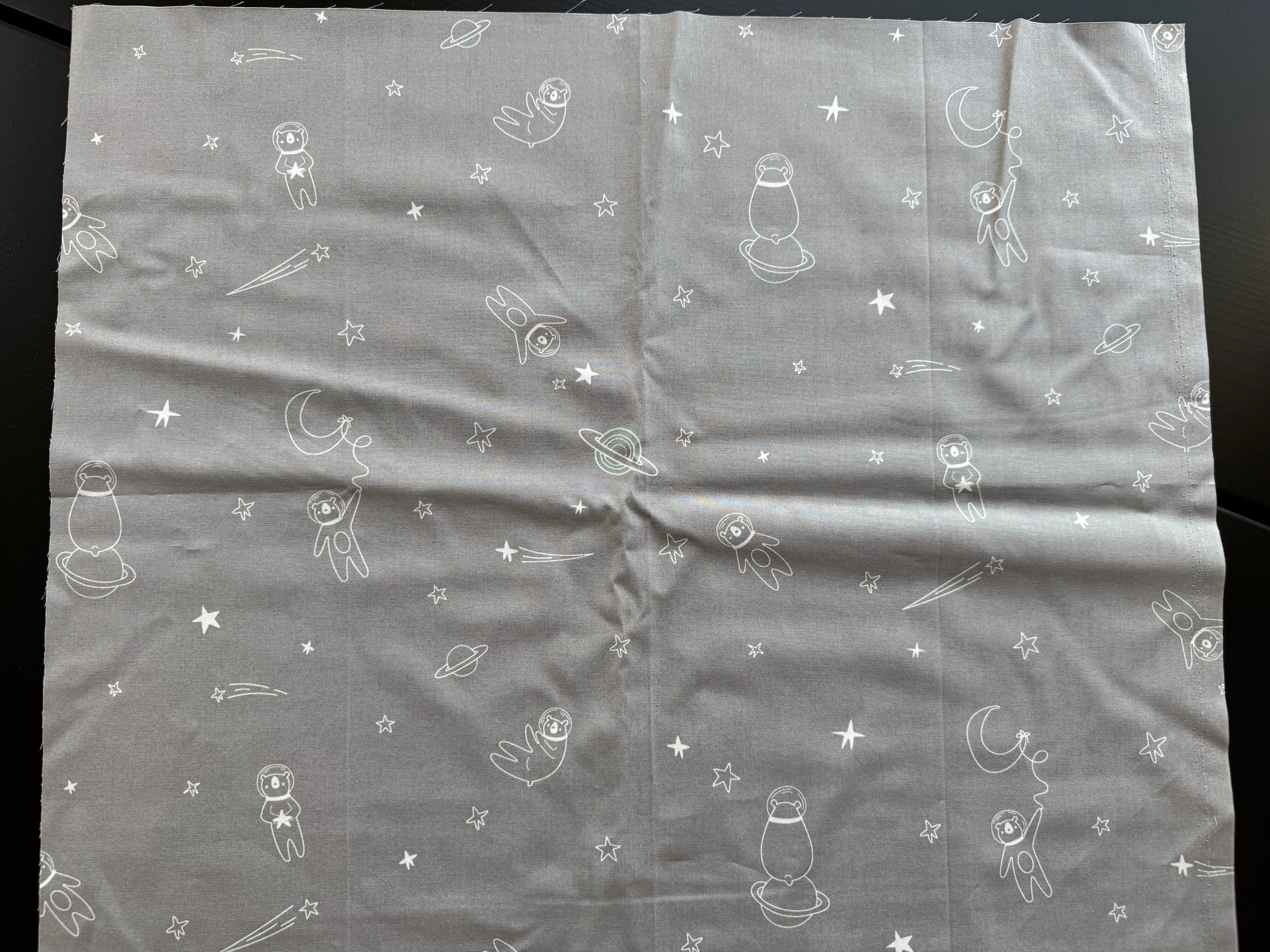 AGF Stargazer Fat Quarter- Light Grey Bear & Stars Print