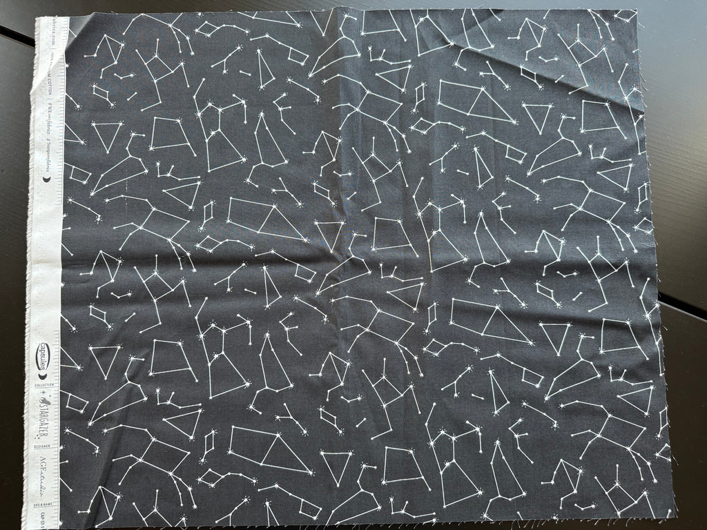AGF Stargazer Fat Quarter- Black Constellation Print