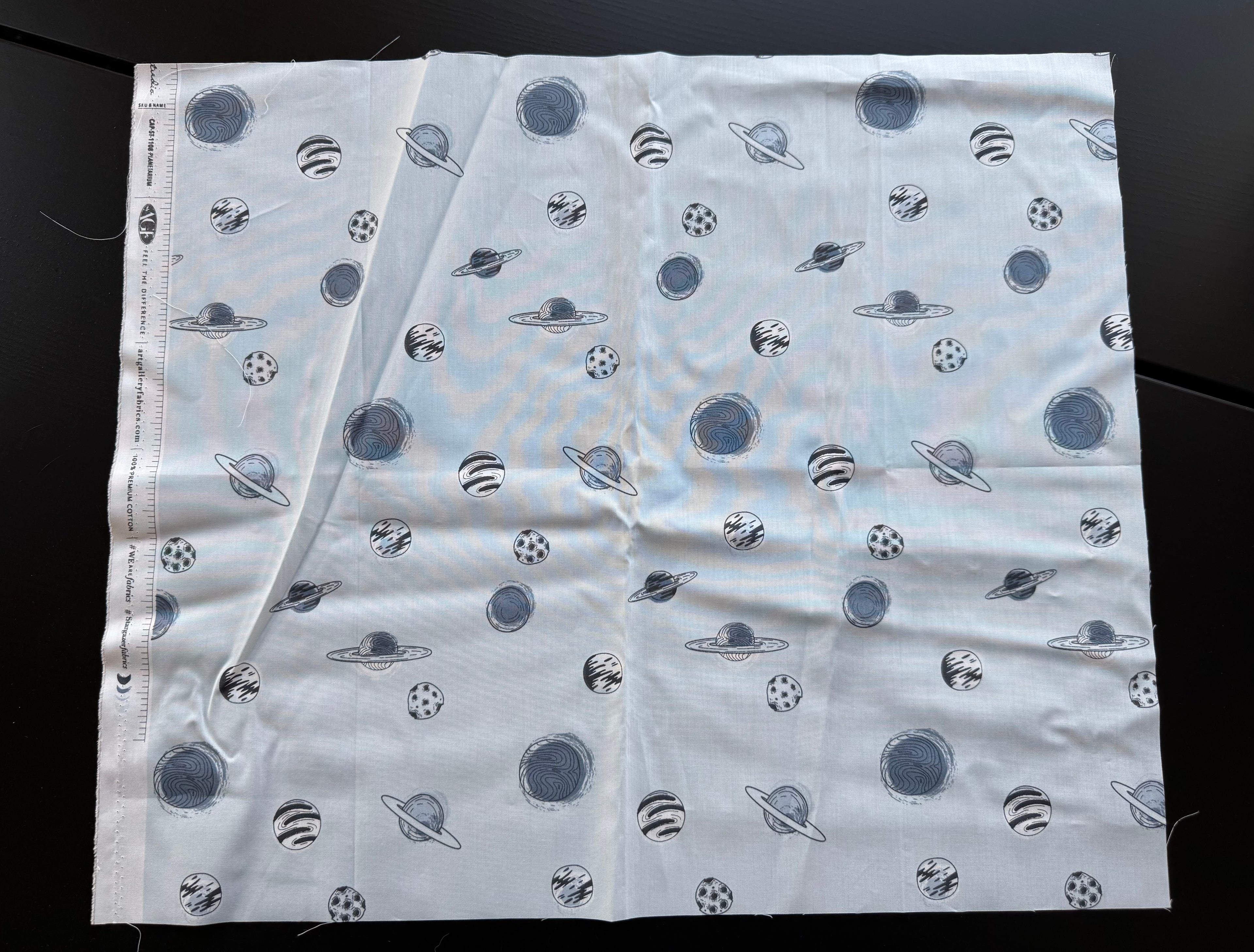 AGF Stargazer Fat Quarter- Light Blue Planets