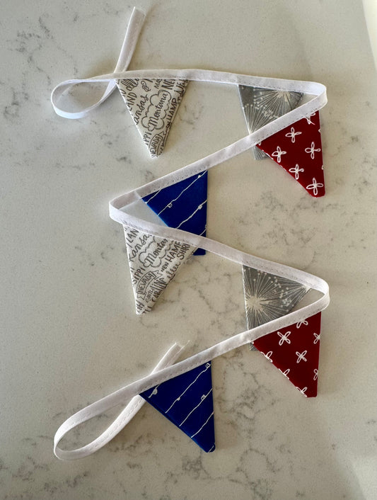 Red, White, and Blue Mini Bunting