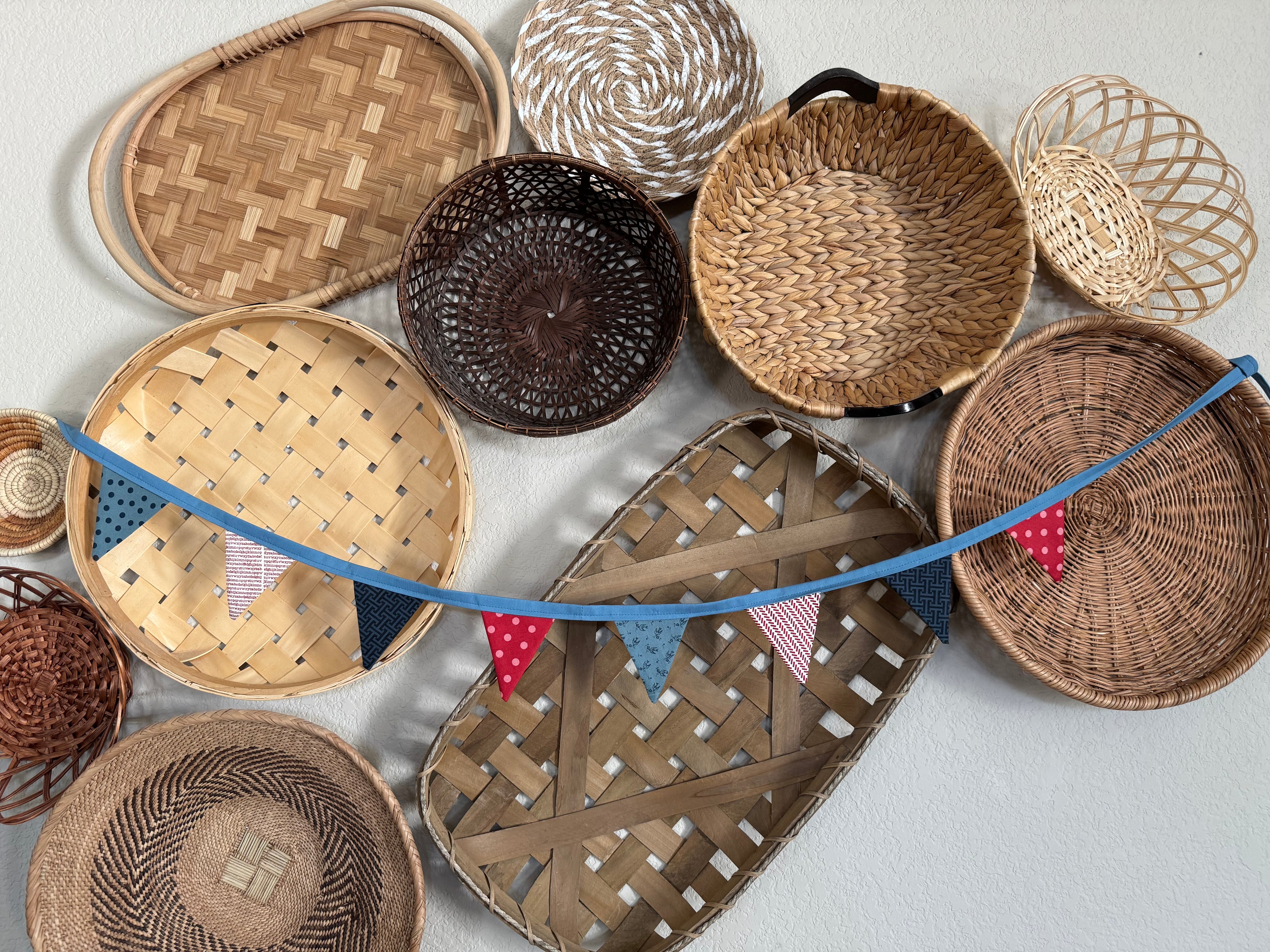 Modern Patriotic Small Bunting Banner - Reusable Garland