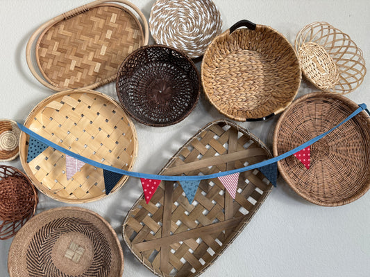 Modern Patriotic Small Bunting Banner - Reusable Garland