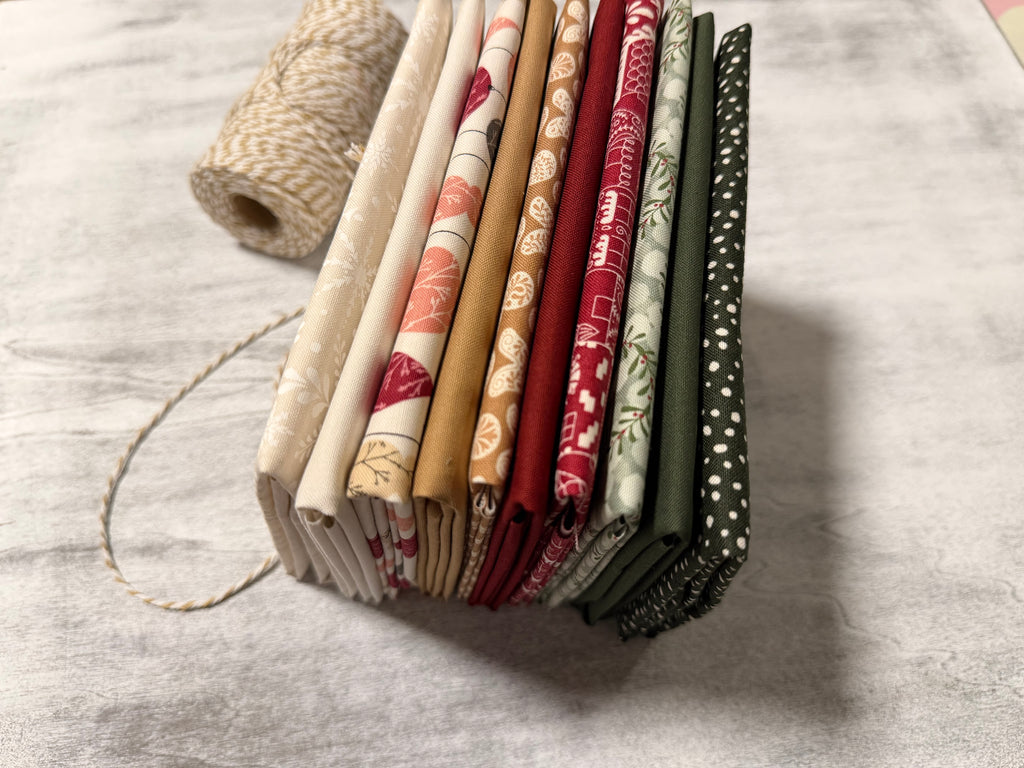 Gingerbread Lane Fat Quarter Bundle| Kiley's Quilt Room| Moda Fabrics (10FQ)