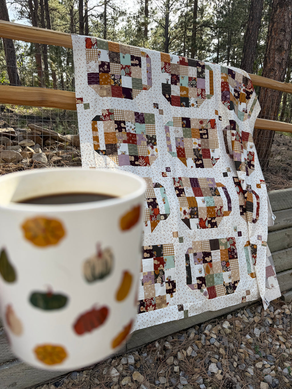 Windfall Patchwork Mug Quilt Kit - Large Throw | Fancy That Design House | Satomi Quilts