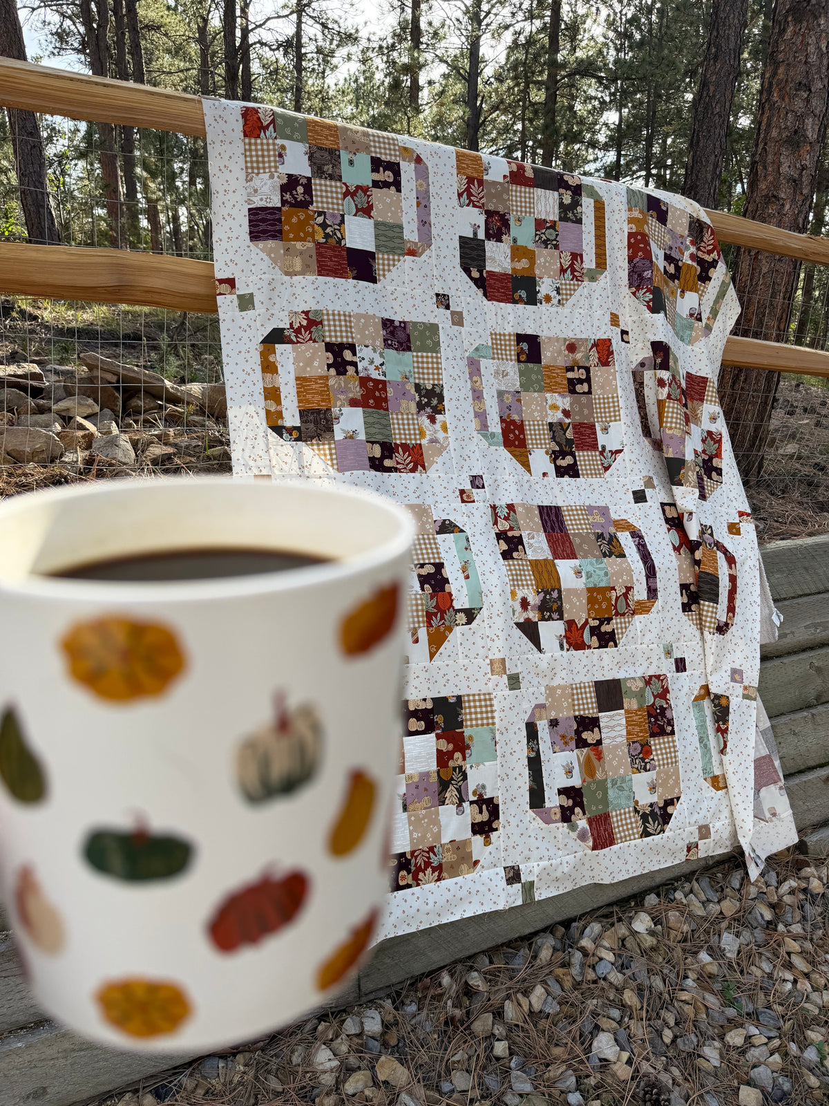 Windfall Patchwork Mug Quilt Kit - Large Throw | Fancy That Design House | Satomi Quilts