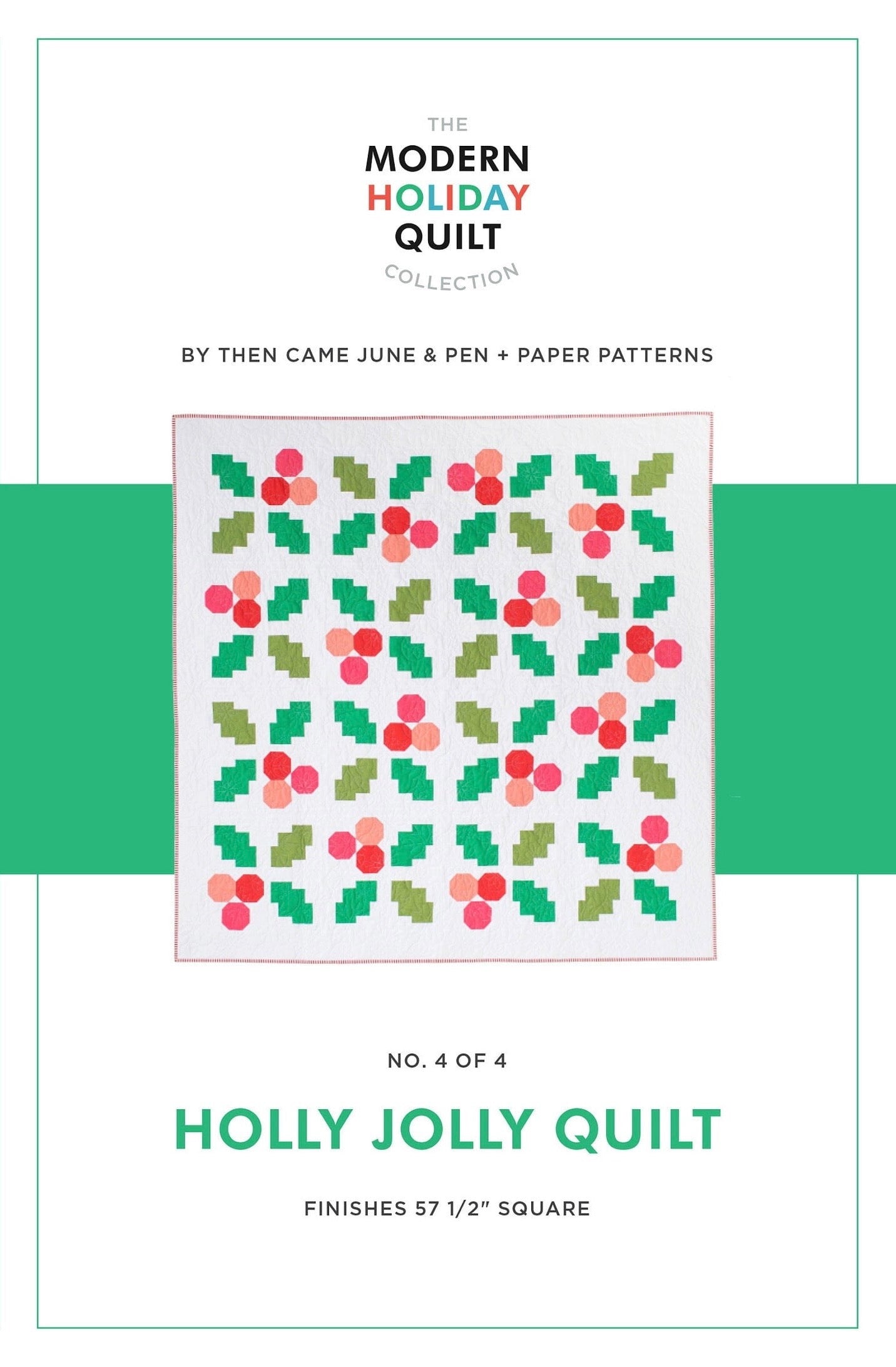 Holly Jolly Quilt Kit - 57.5” Square (Moda Bella + Ruby Star Society)