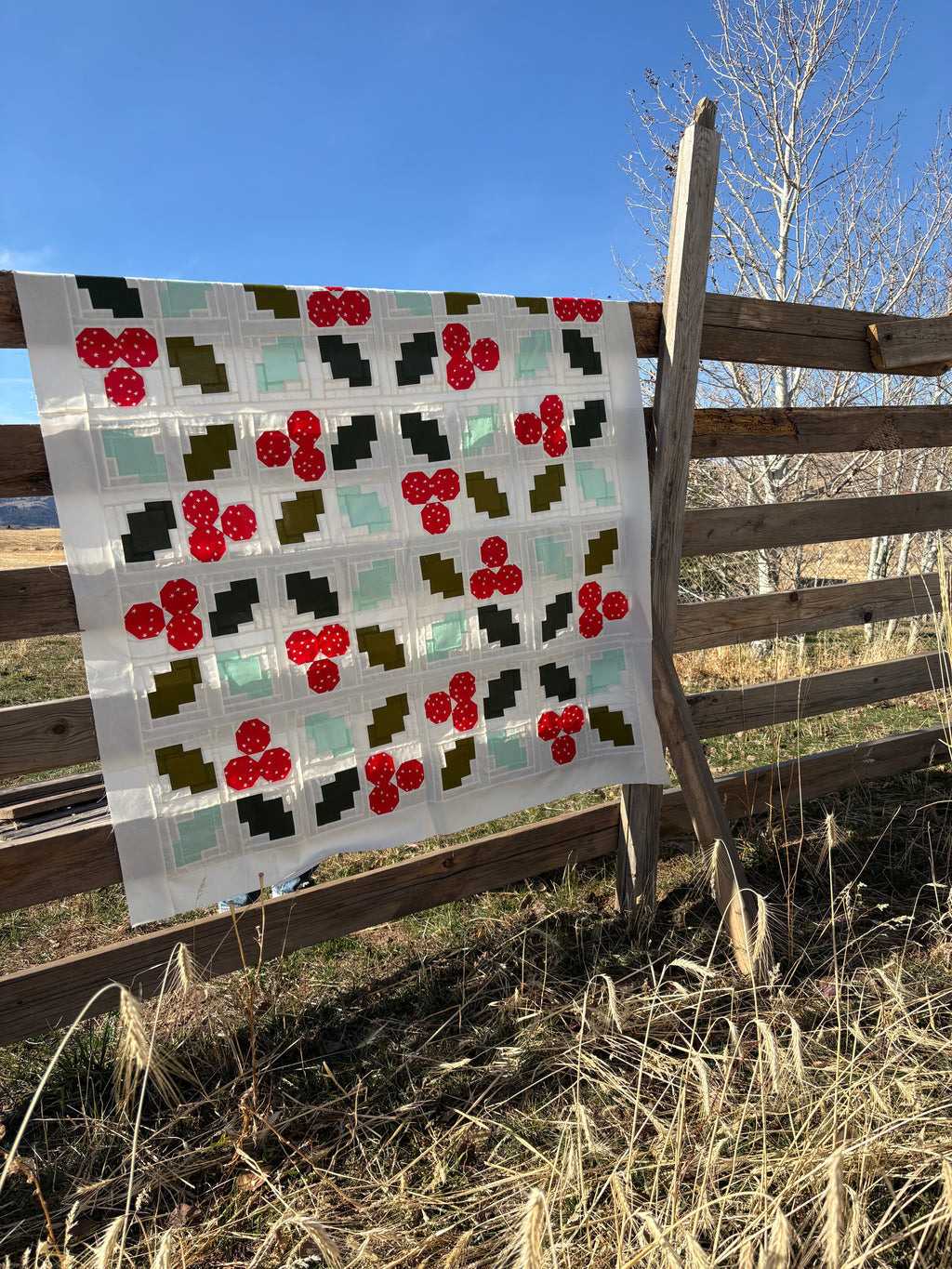 Holly Jolly Quilt Kit - 57.5” Square (Moda Bella + Ruby Star Society)