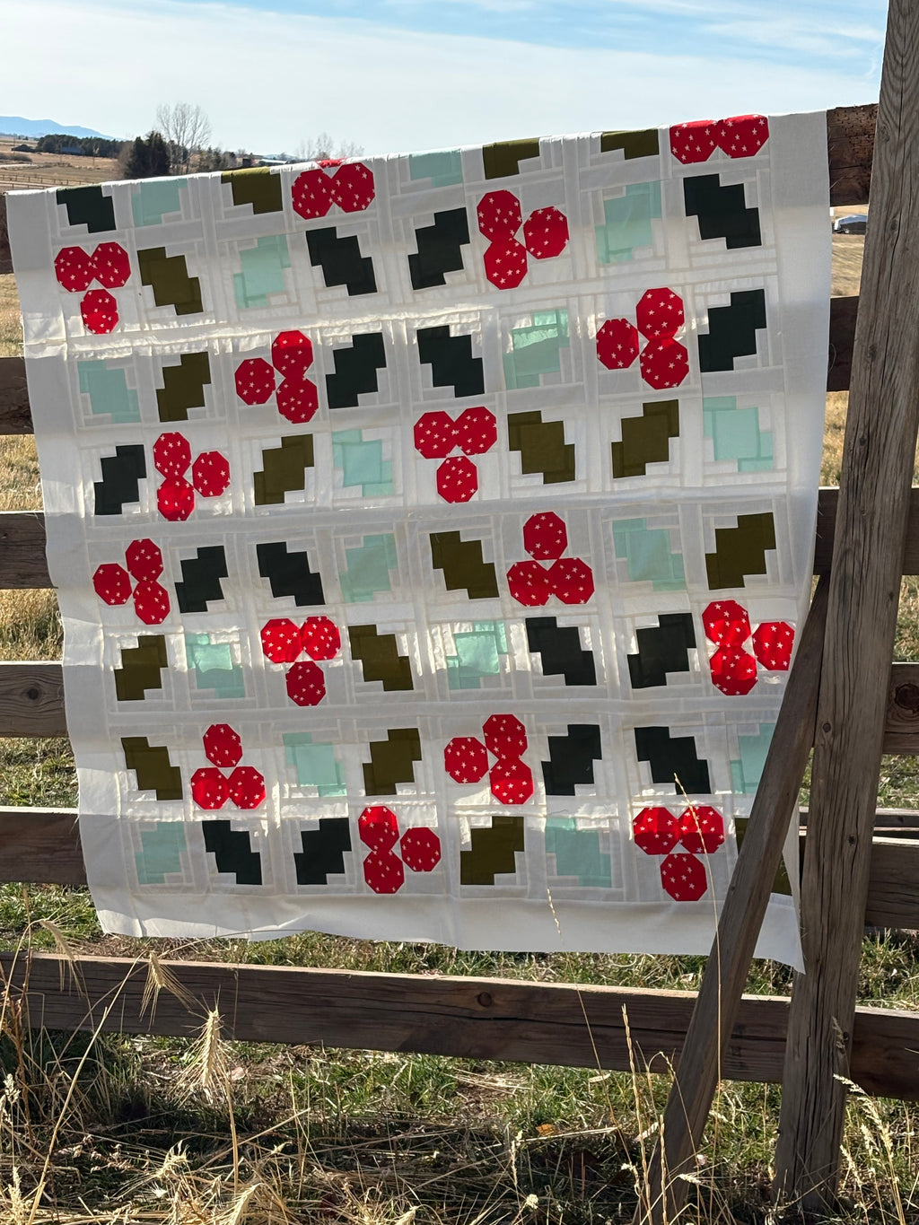 Holly Jolly Quilt Kit - 57.5” Square (Moda Bella + Ruby Star Society)