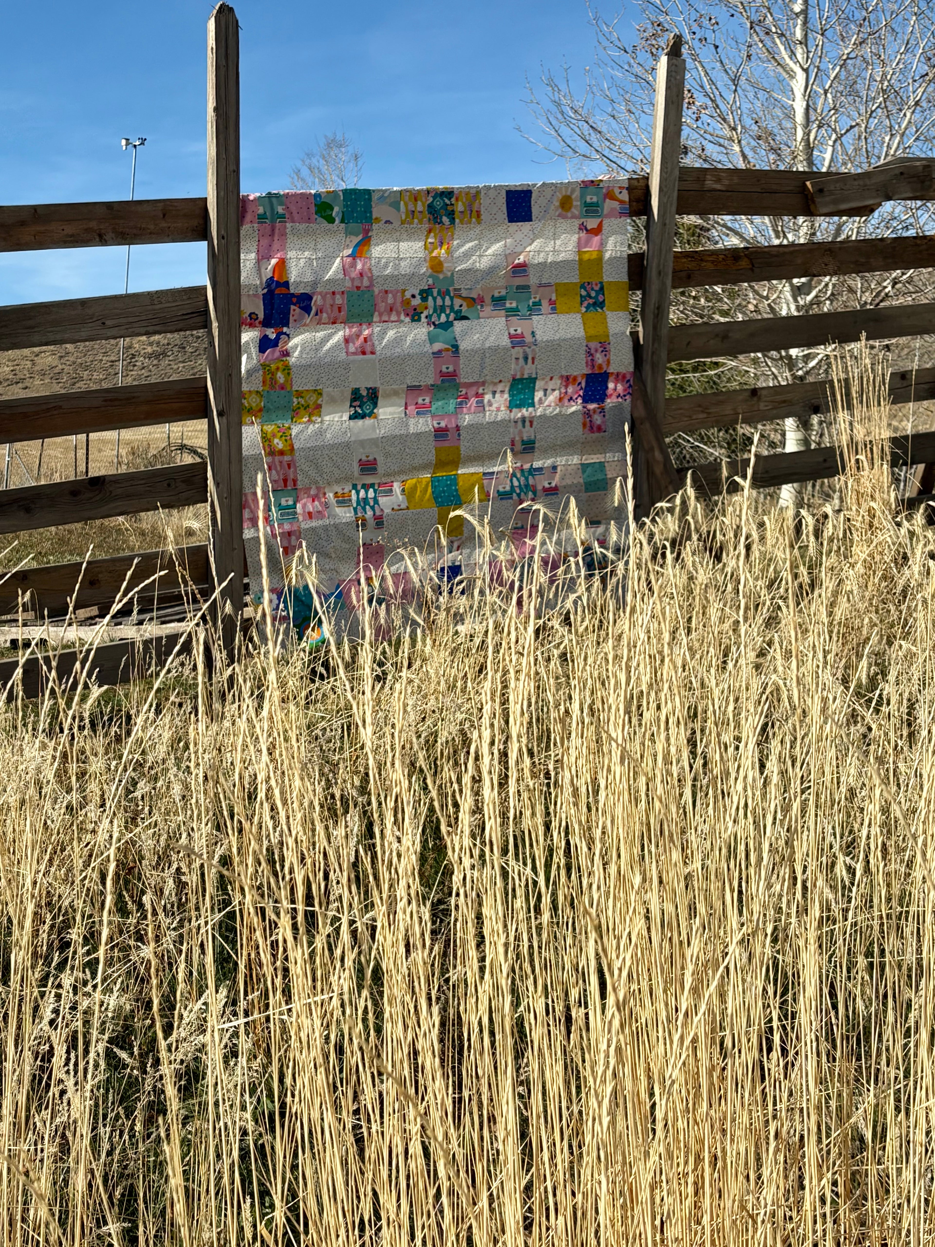 Best Day Ever Layer Cake Nine-Patch Quilt Kit – 68” x 68” (Ruby Star Society)