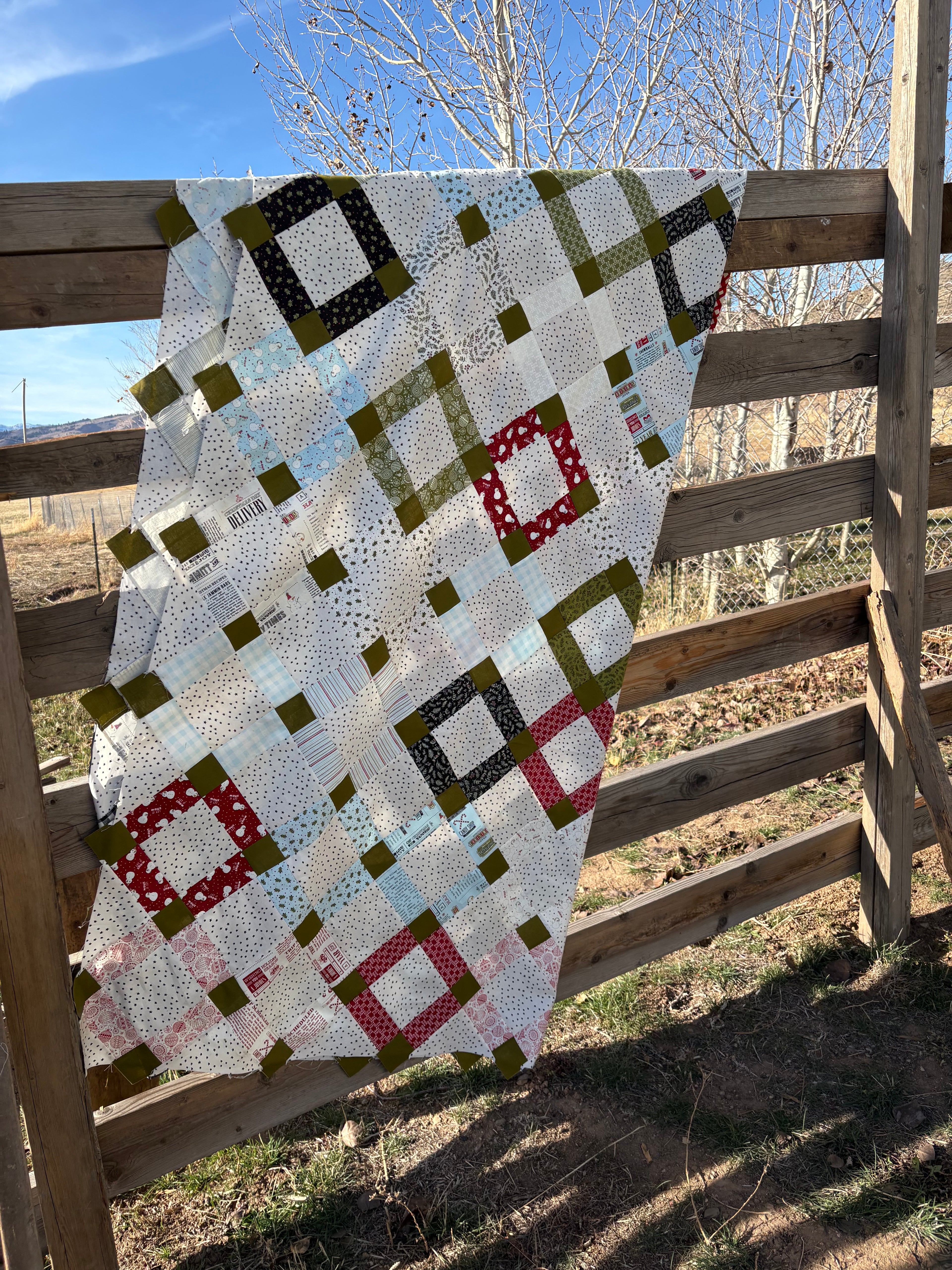 Ivy Quilt Kit - Twin (~73”x92”) | Emmitt & Ivy Jelly Roll + Mini Starry Background