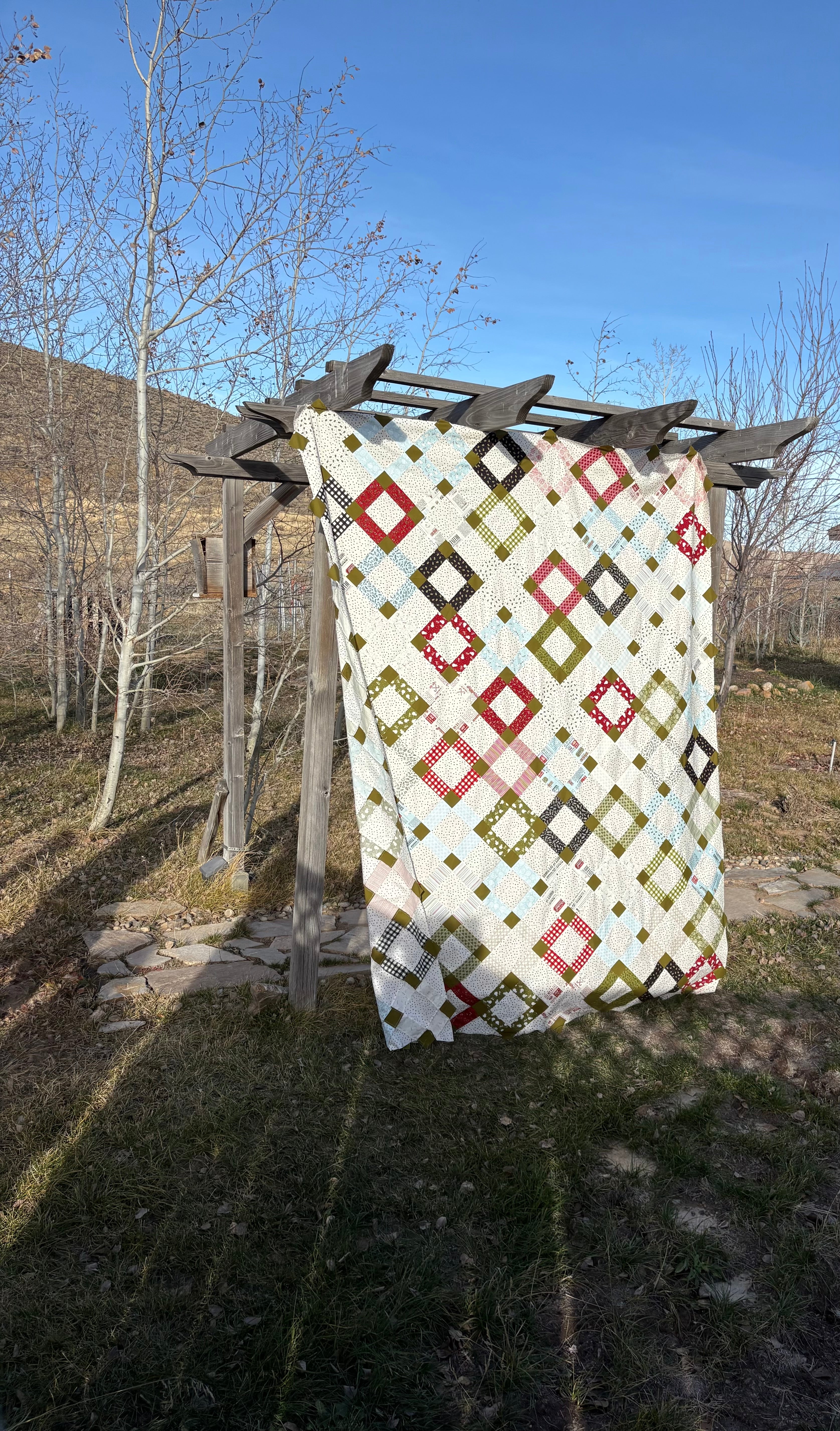 Ivy Quilt Kit - Twin (~73”x92”) | Emmitt & Ivy Jelly Roll + Mini Starry Background