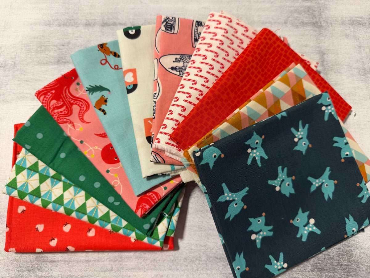 RSS One of a Kind Christmas Curated Fat Quarter Bundle| OOP Ruby Star Society (11 FQ)
