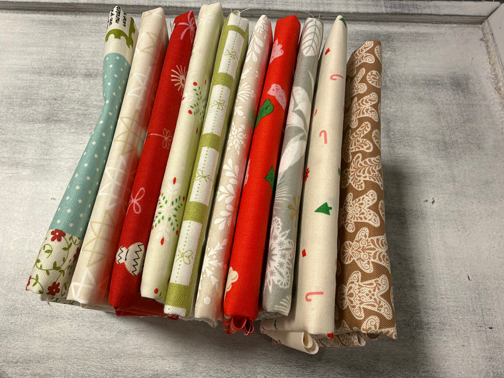 Homemade Christmas Curated Fat Quarter Bundle| Ruby Star Society| Moda Fabrics (10FQ)