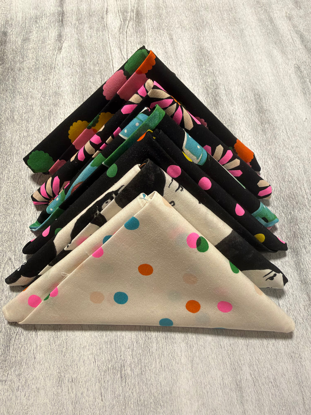 Sparkle Mart Black and Natural Fat Quarter Bundle| Ruby Star Society (6FQ)