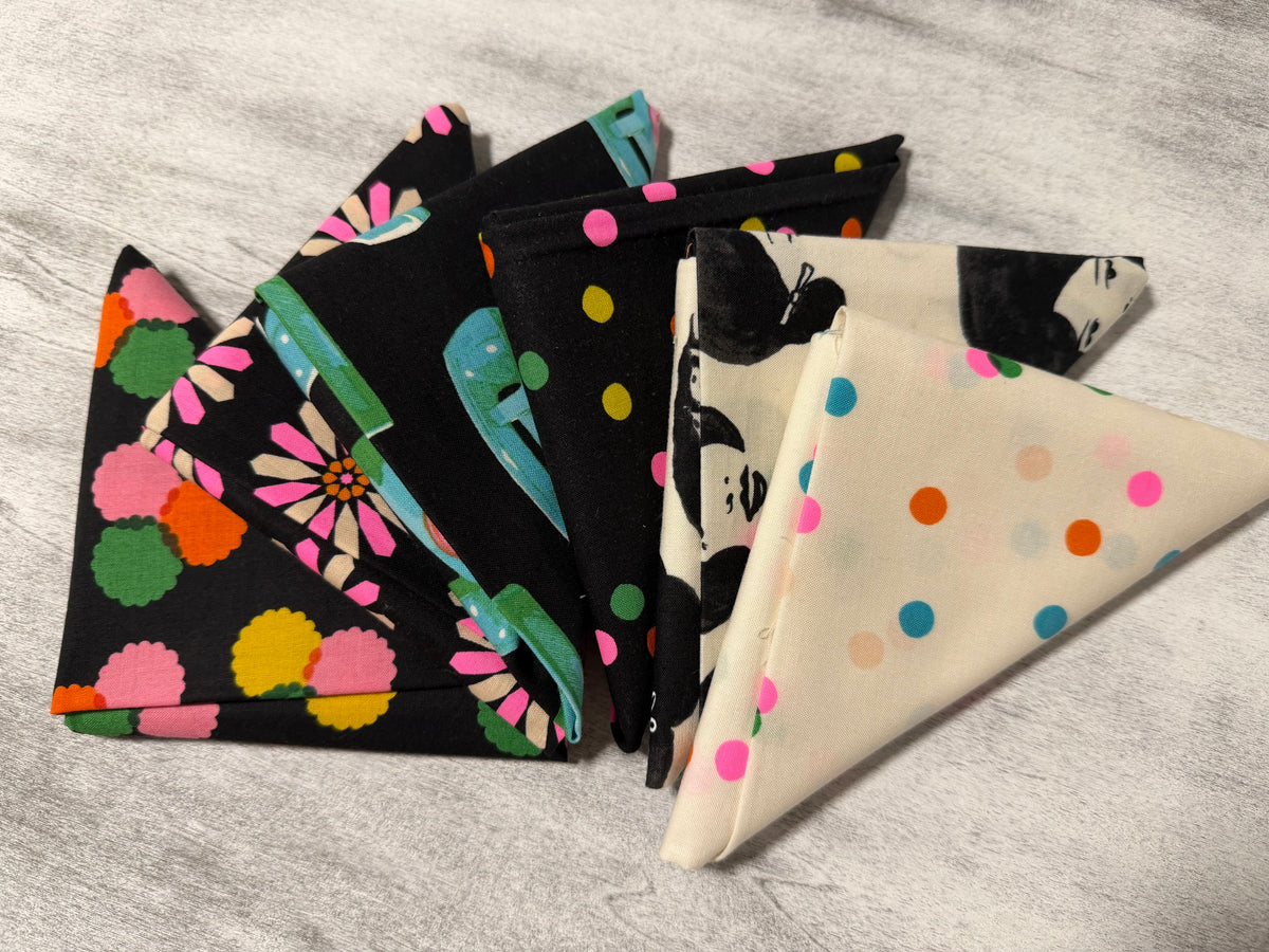 Sparkle Mart Black and Natural Fat Quarter Bundle| Ruby Star Society (6FQ)