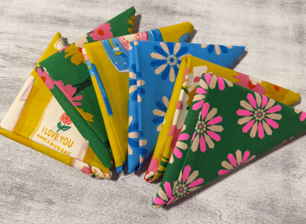 Sparkle Mart Yellow and Green Fat Quarter Bundle| Ruby Star Society (6FQ)