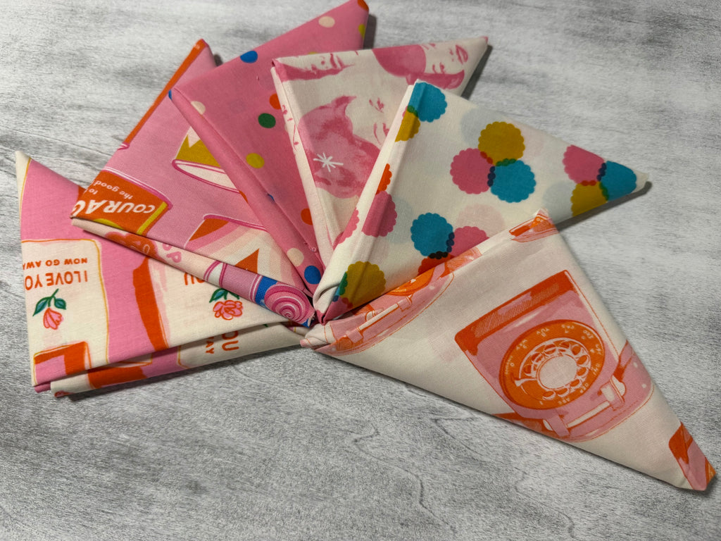 Sparkle Mart Pink Fat Quarter Bundle| Ruby Star Society (6FQ)