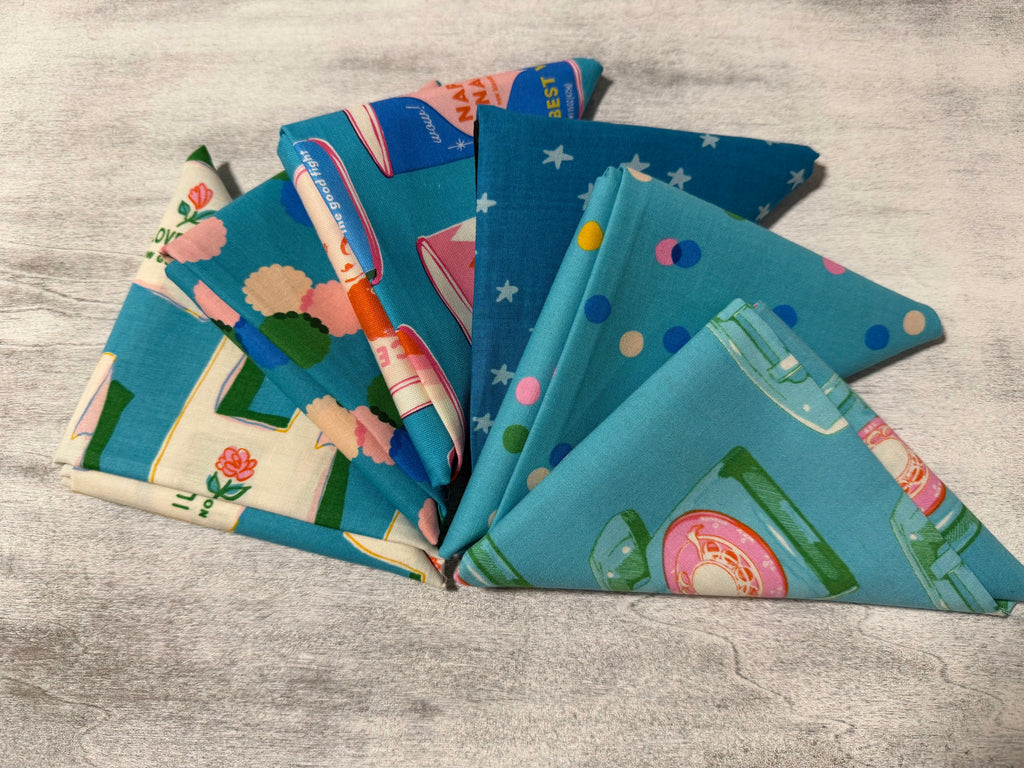 Sparkle Mart Blue Fat Quarter Bundle| Ruby Star Society (6FQ)