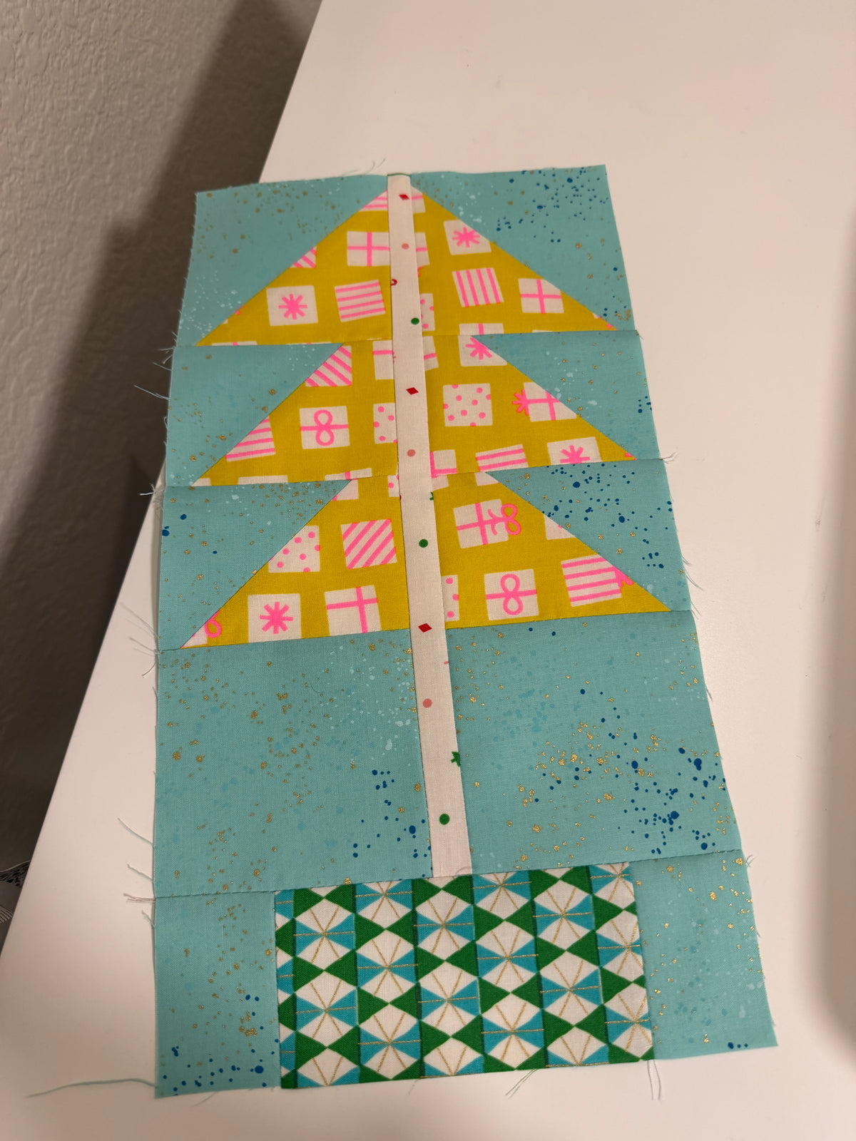 Merry Happy All Spruced Up Quilt Kit - Frost | Throw 53.5” x 71”  | Ruby Star Society | Pen+Paper Patterns