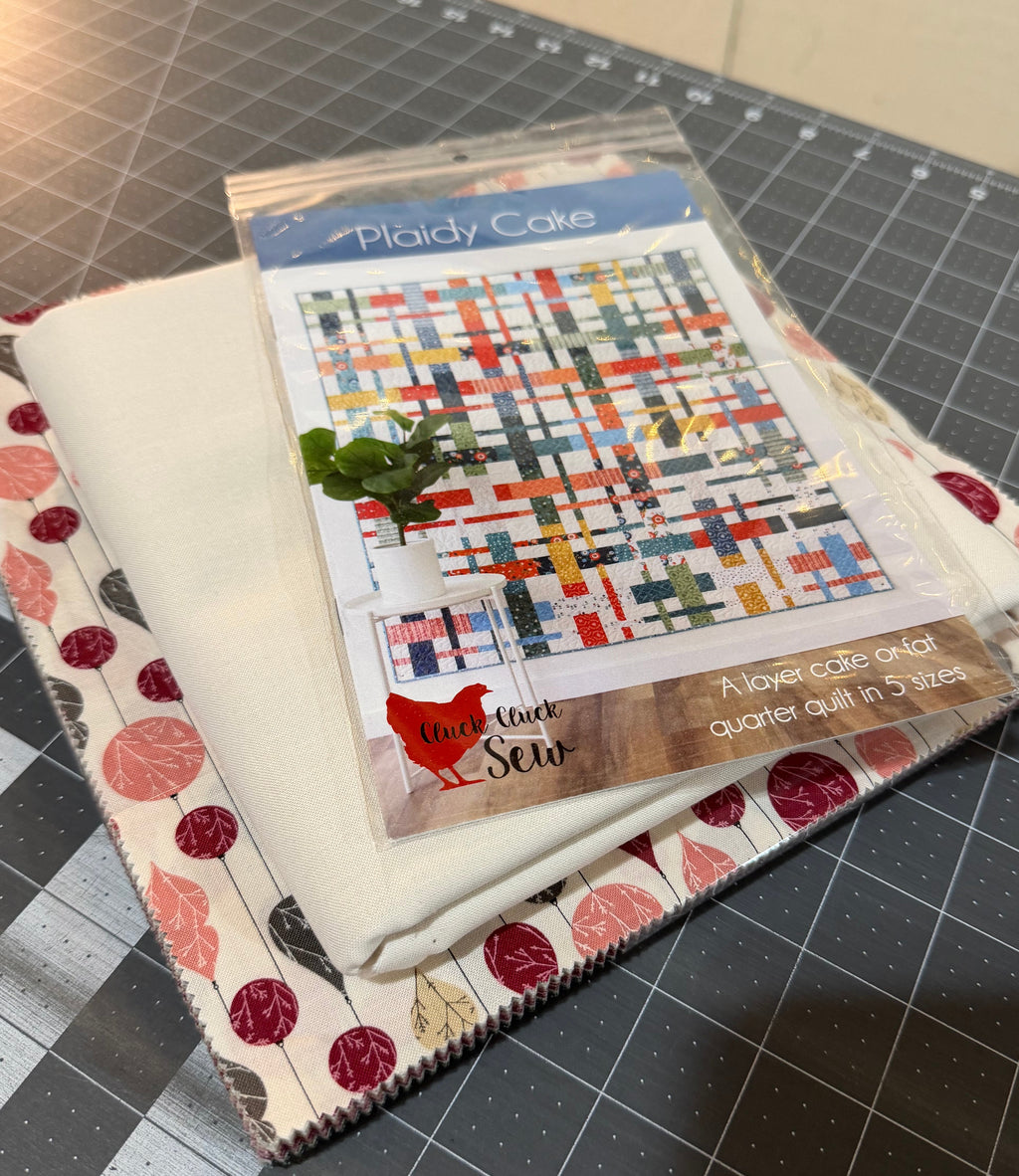 Plaidy Cakes Quilt Kit- Gingerbread Lane | Moda Fabrics | Cluck Cluck Sew