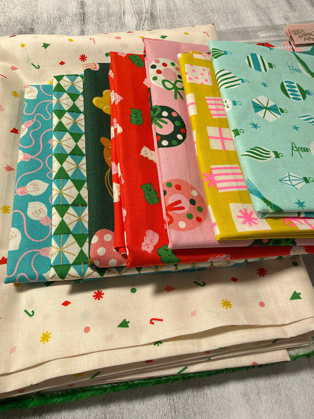 Merry Happy All Spruced Up Quilt Kit - Natural | Throw 53.5” x 71”  | Ruby Star Society | Pen+Paper Patterns