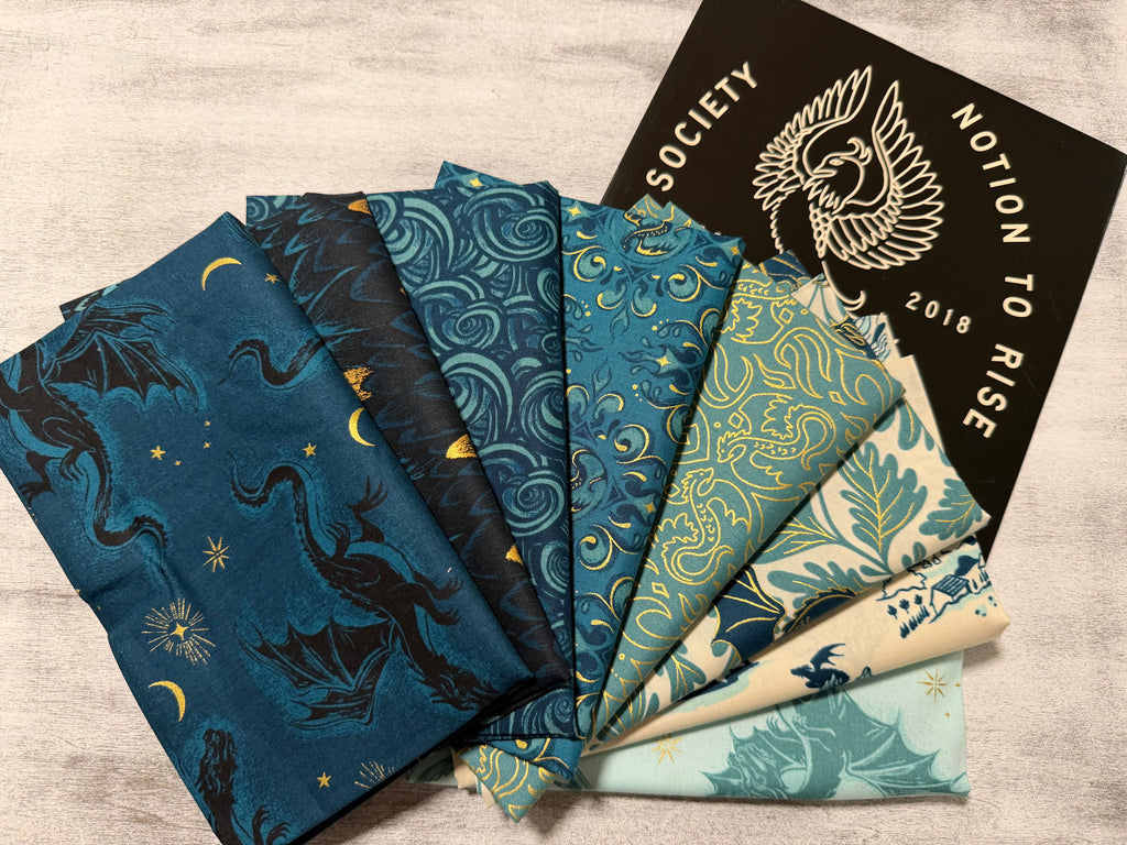 Fireglow Teal Fat Quarter Bundle|  Ruby Star Society (8FQ)