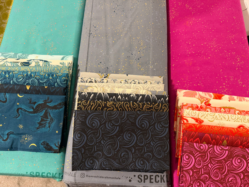 Fireglow Black + Grey Fat Quarter Bundle|  Ruby Star Society (7FQ)