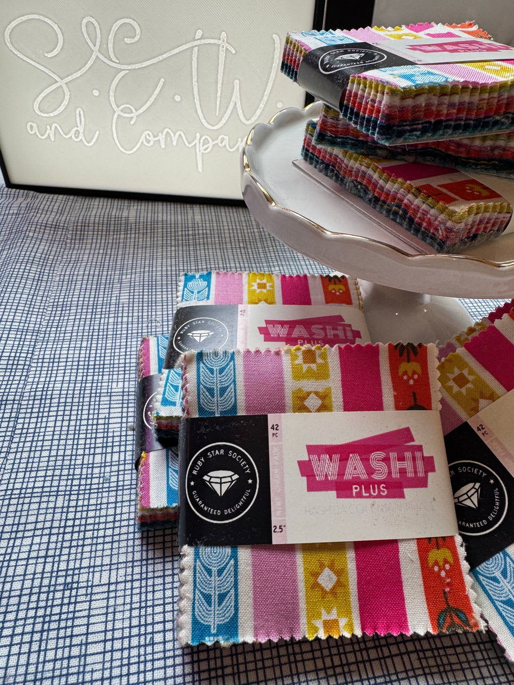 Washi Plus Mini Charm Pack – 2.5” Squares by Rashida Coleman-Hale for Ruby Star Society