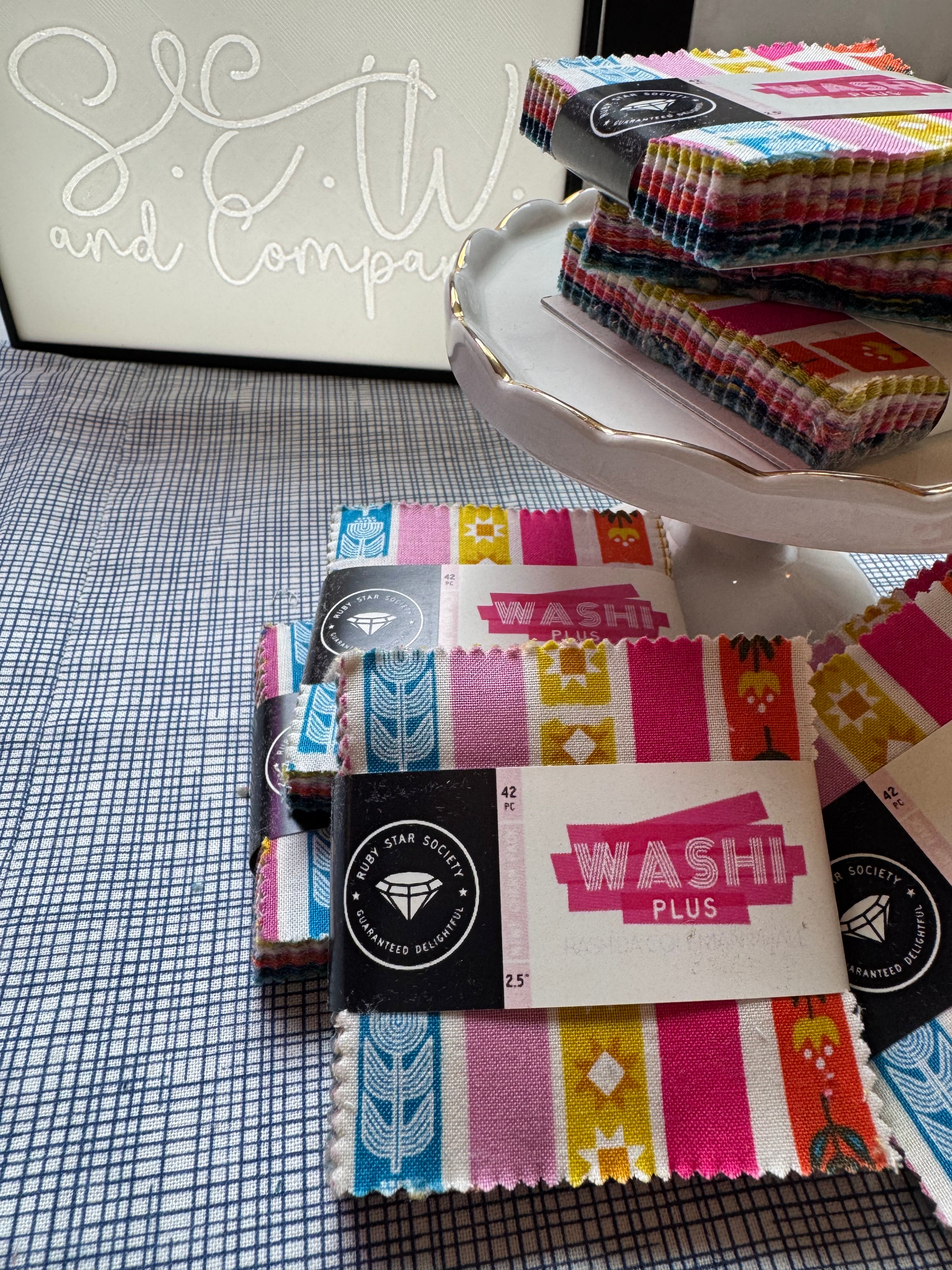 Washi Plus Mini Charm Pack – 2.5” Squares by Rashida Coleman-Hale for Ruby Star Society