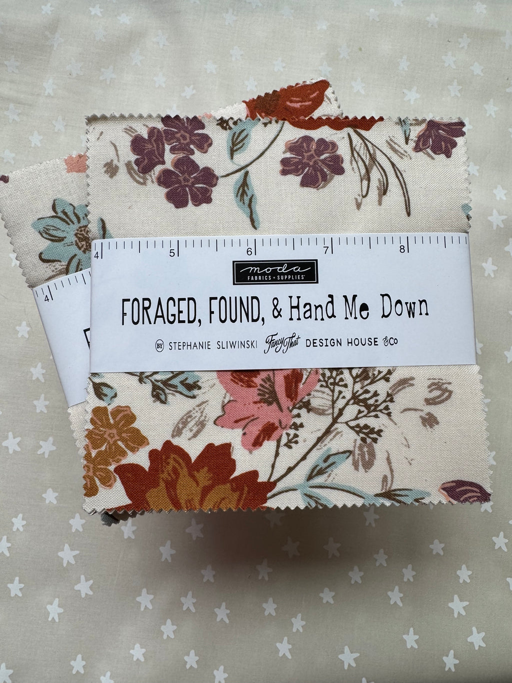 Foraged, Found, and Hand Me Down Charm Pack – 5” Squares – Moda Fabrics