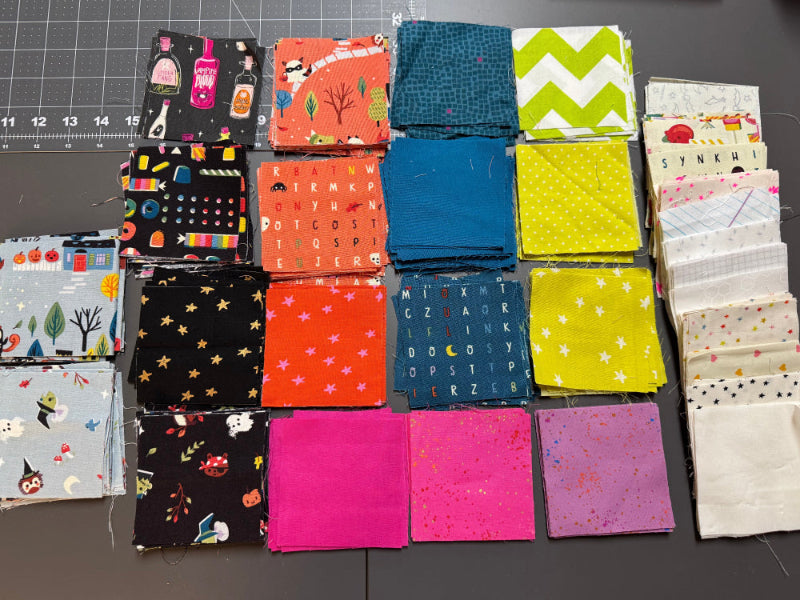 Precut Ghost Party Quilt Kit- Ready to Sew for Woolly Petals Pattern