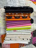Modern Ghost Party Quilt Kit- Halloween Fabric Bundle for Ghost Party Quilt by Woolly Petals
