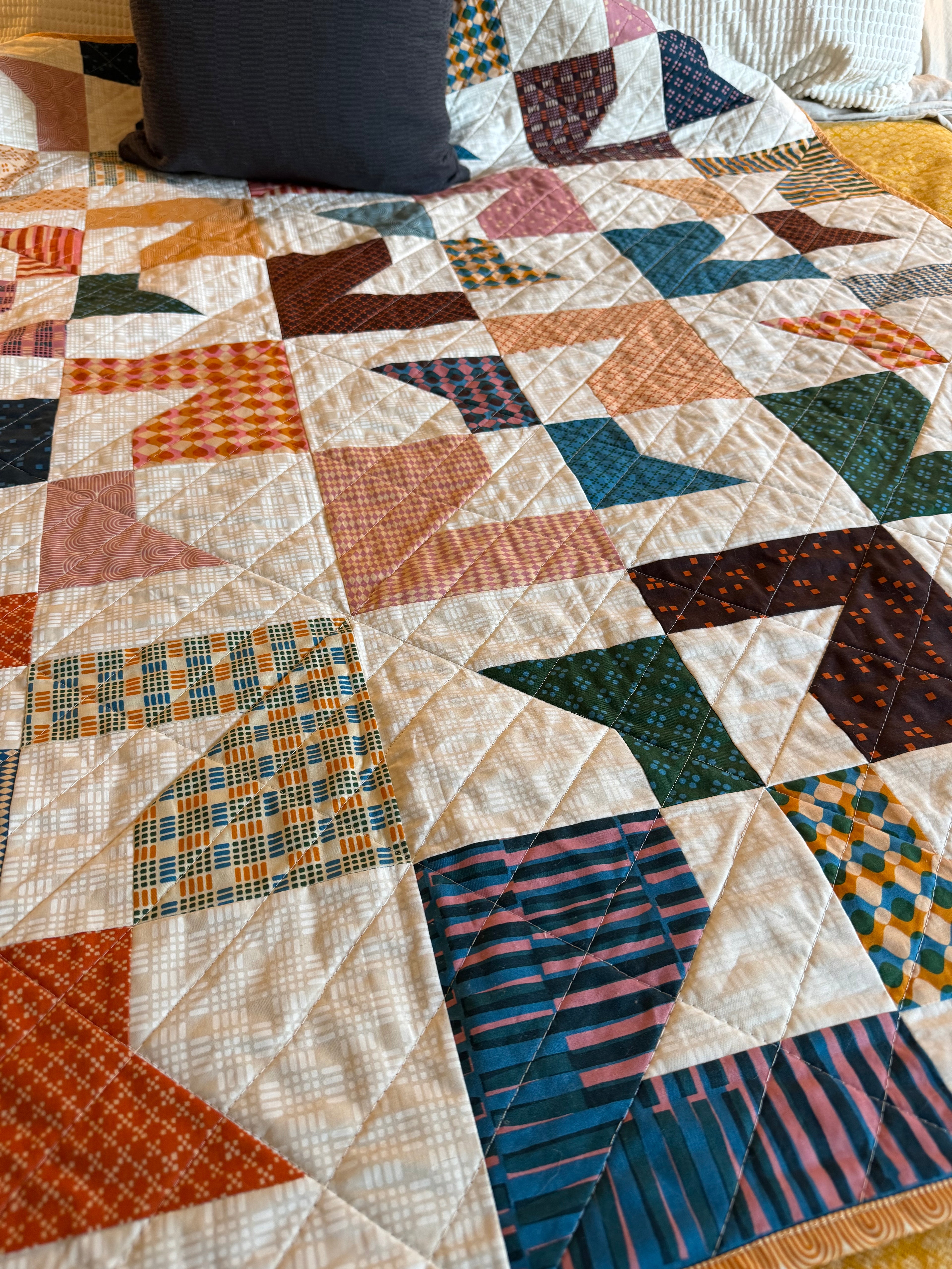 Geometry Layer Cake Spools Quilt Kit - Ruby Star Society (Confident Beginner)