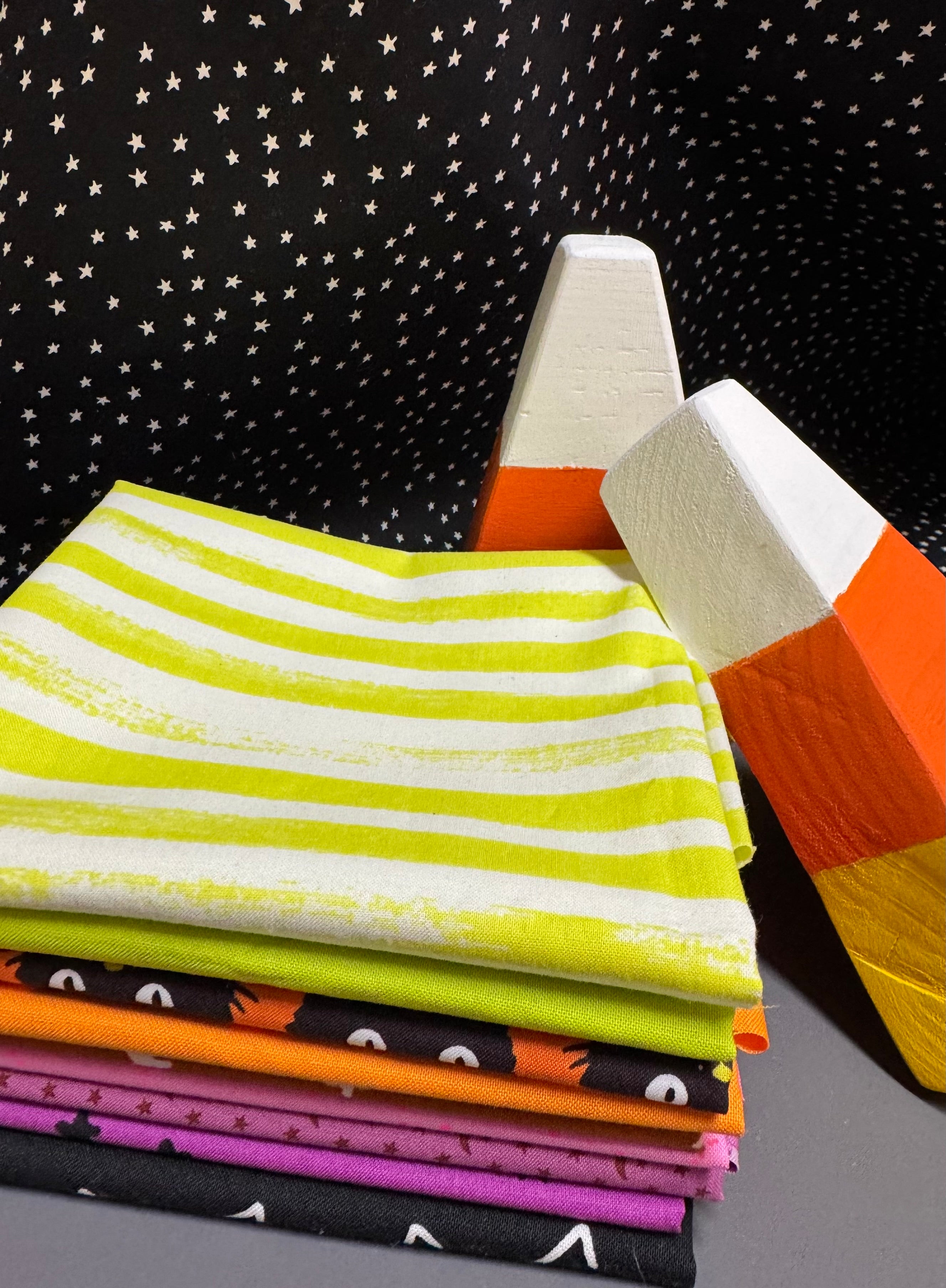 Trick or Treat Fat Quarter Bundle – 9 FQs | Modern Halloween (Ruby Star Society + Moda)