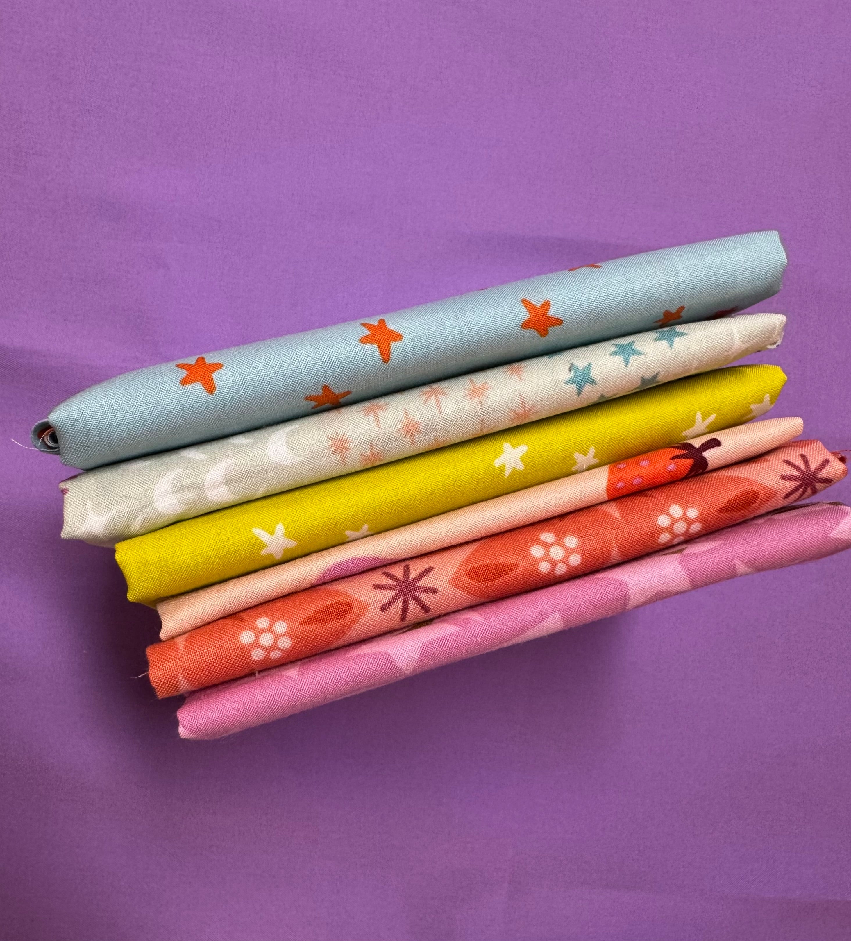 Friendly Ghost Fat Quarter Bundle- 6 FQs | Pastel Halloween (Ruby Star Society + Moda)