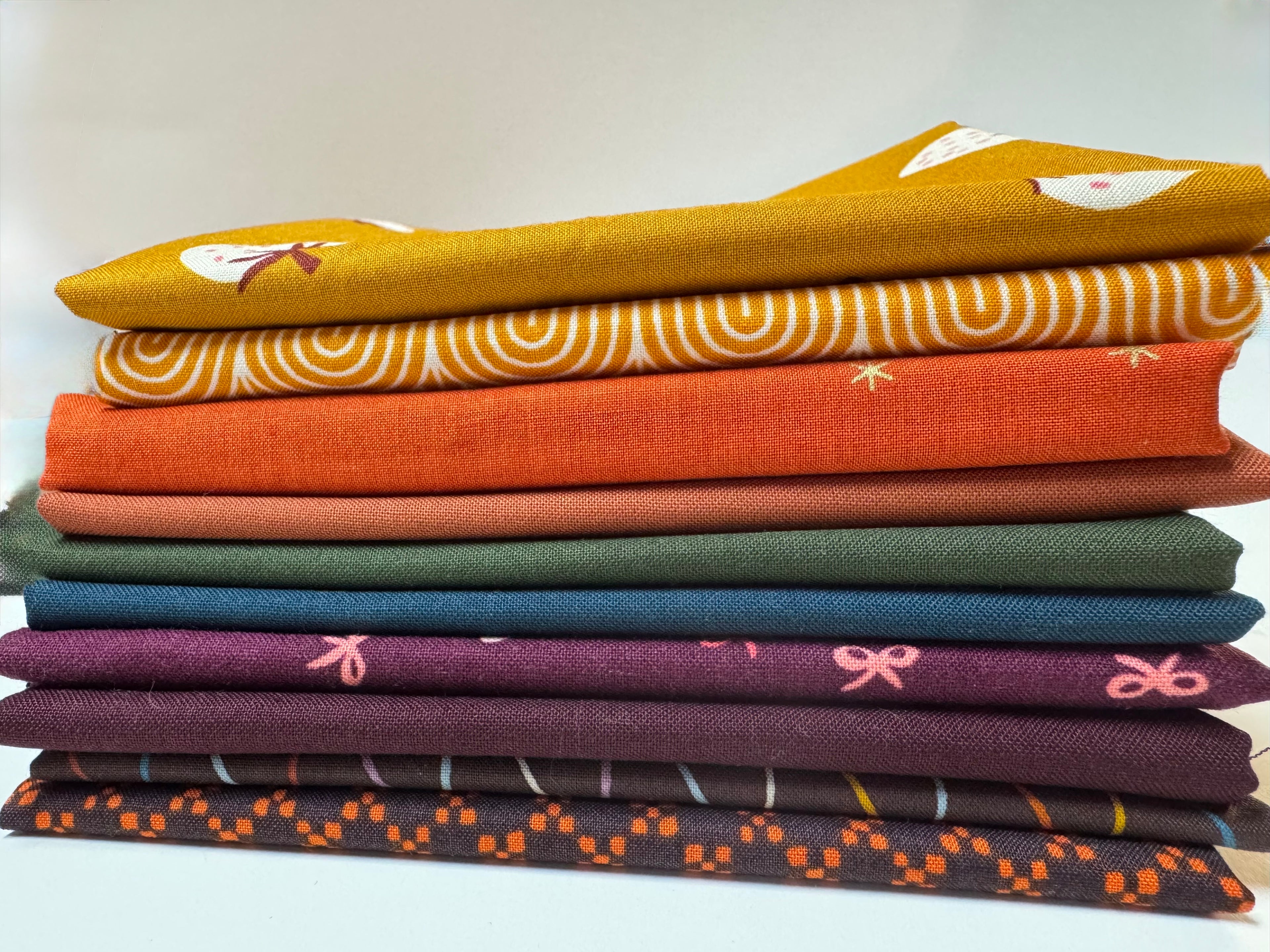 Falling Leaves Fat Quarter Bundle- 10 FQs | Ruby Star Society + Moda (Autumn Palette)