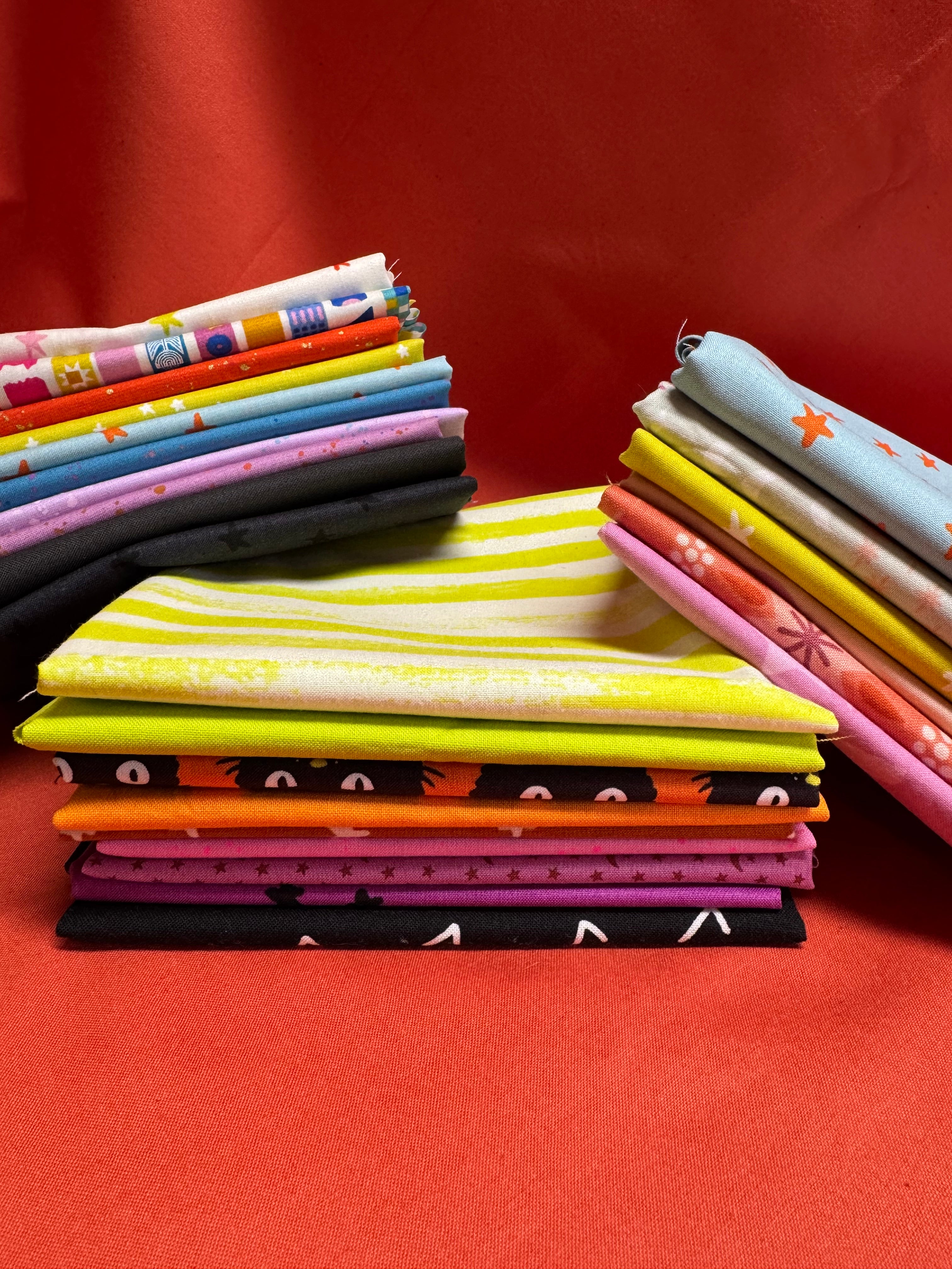 Halloween Rainbow Fat Quarter Bundle- 10 FQs | Ruby Star Society Starry, Speckled + Washi Plus