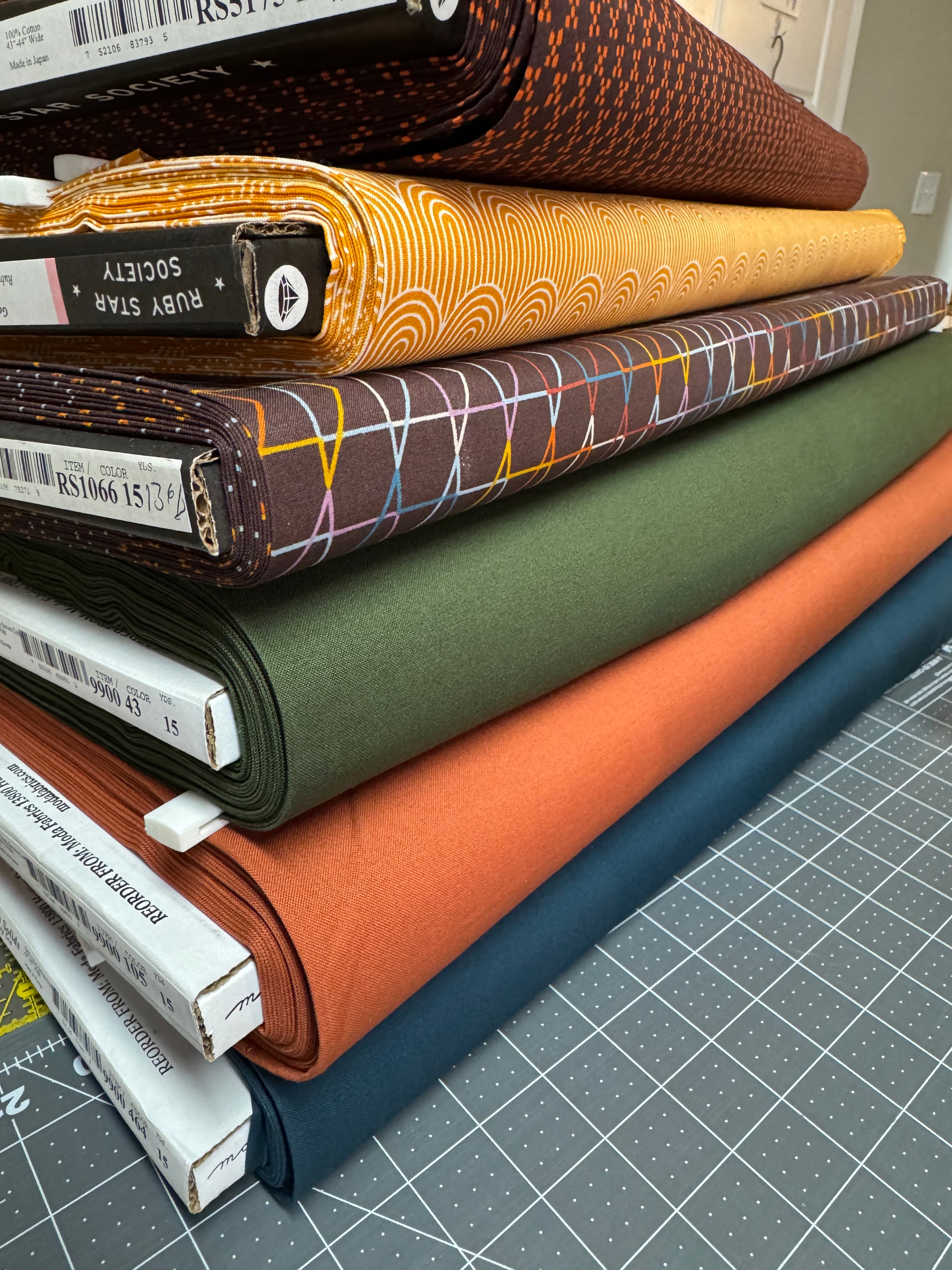 Mini Fall Fat Quarter Bundle- 6 FQs | Ruby Star Society + Moda (Autumn Palette)