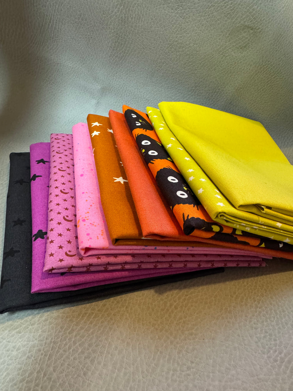 Trick or Treat Quarter Yard Bundle – 9 Cuts | Ruby Star Society + Moda (Modern Halloween)