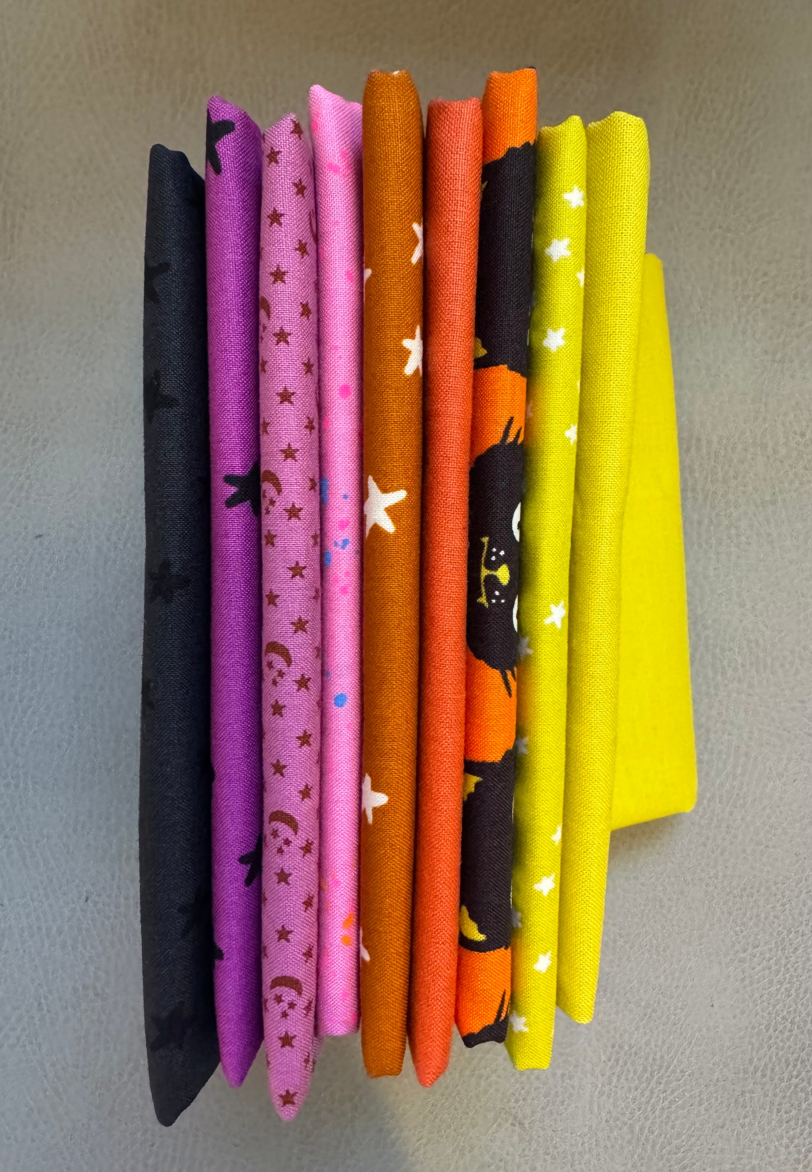Trick or Treat Quarter Yard Bundle – 9 Cuts | Ruby Star Society + Moda (Modern Halloween)